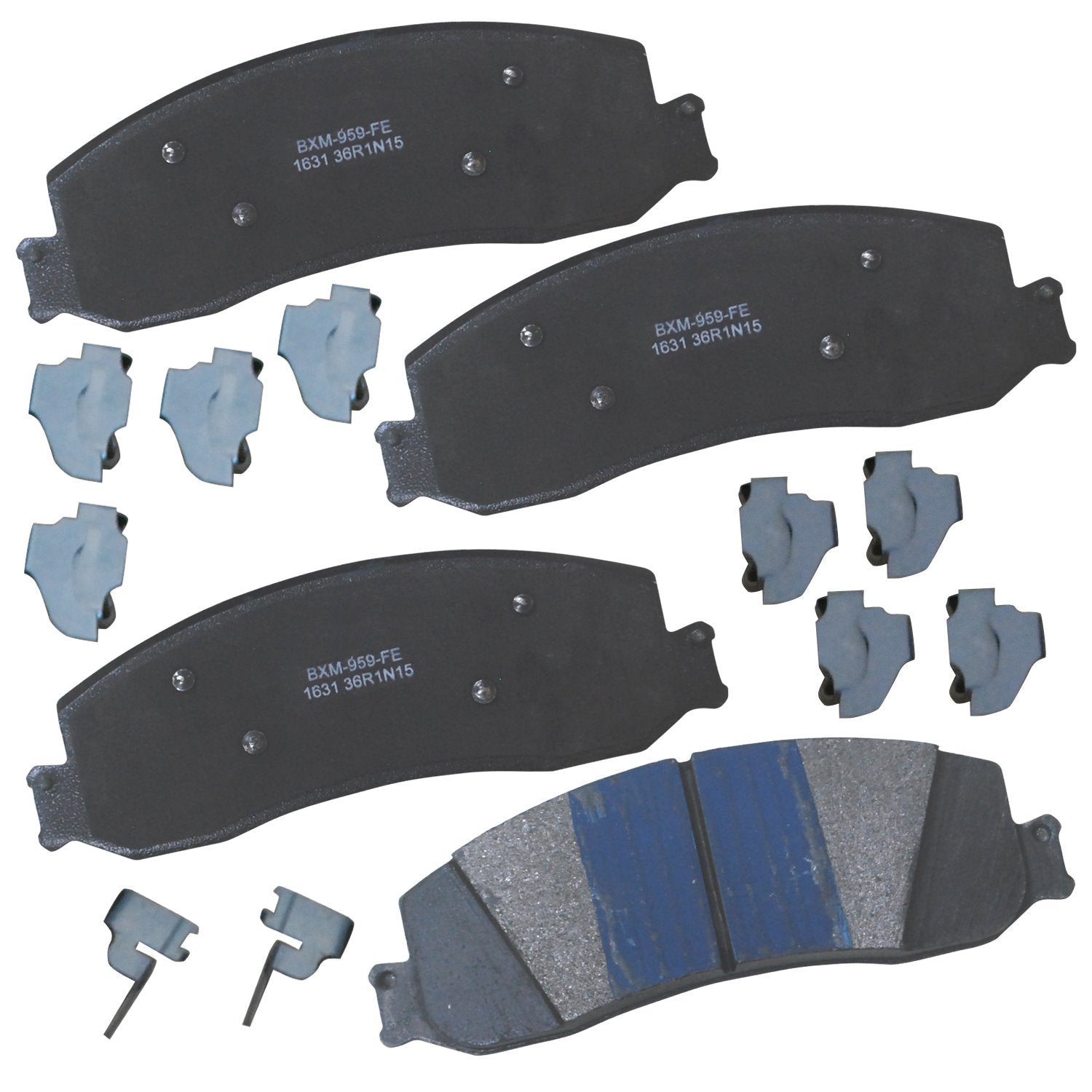 Bendix Premium Sbm1631 Semi-Metallic Front Brake Pads For Ford F-250 Super Duty 2013-2012, F-350 2012, F-350 Super Duty 2012-201