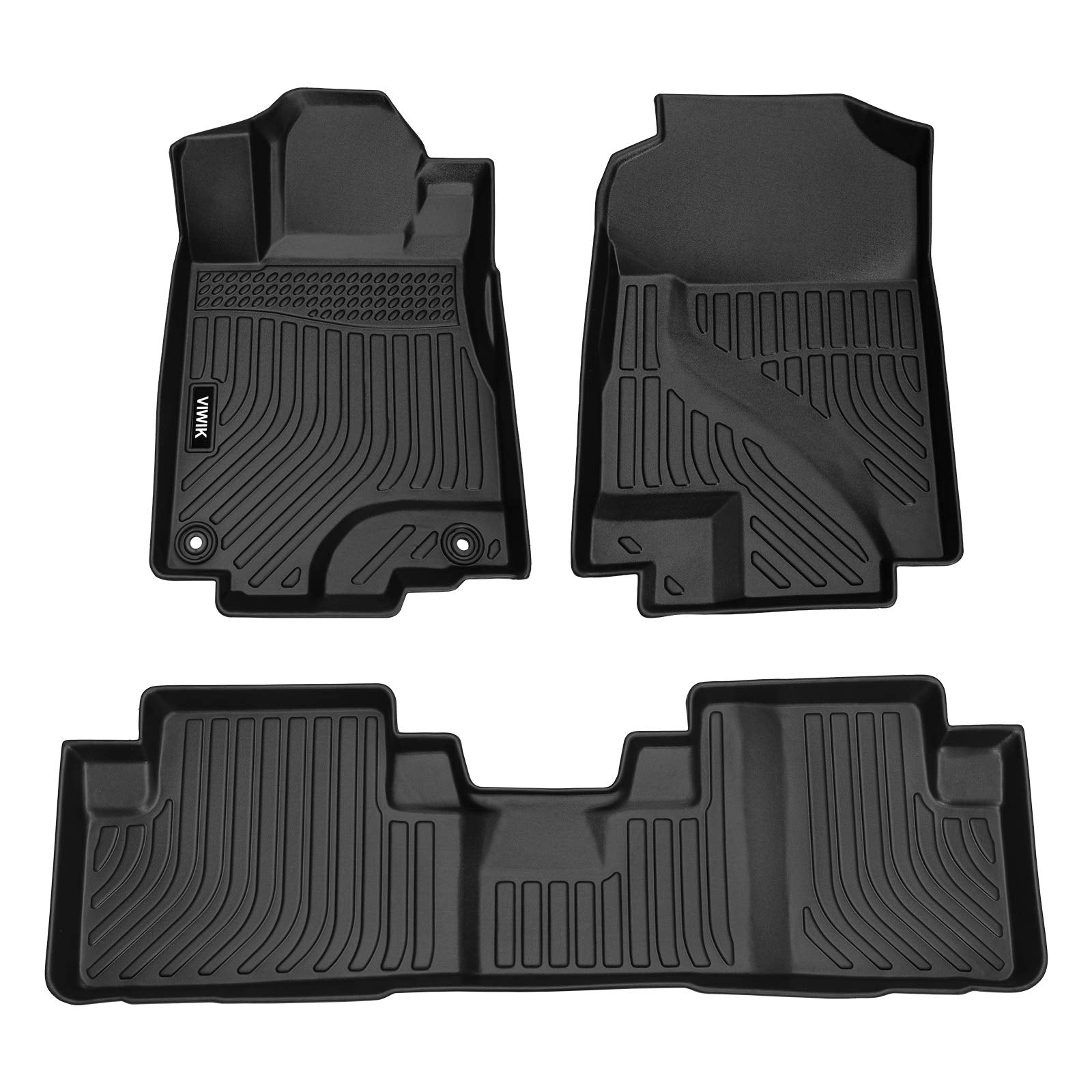 VIWIK Floor Mats Compatible for Honda CR-V LX EX SE 2012 2013 2014 2015 2016, Car Mats All Weather Custom Floor Liners Full Set 