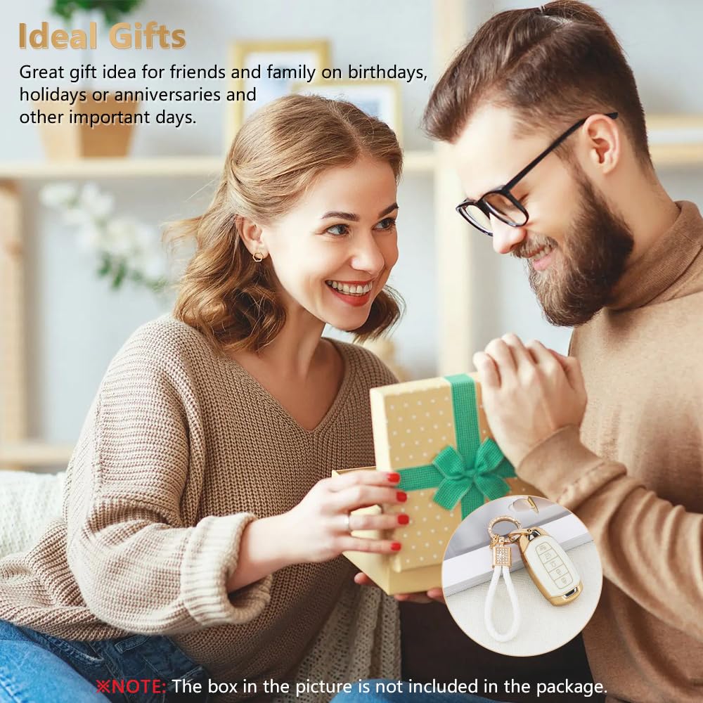 Pifoog For Hyundai Elantra Key Fob Cover Palisade 2023 2022 2021 2020 5 Buttons Car Keys Case Shell Protector Holder Glittering