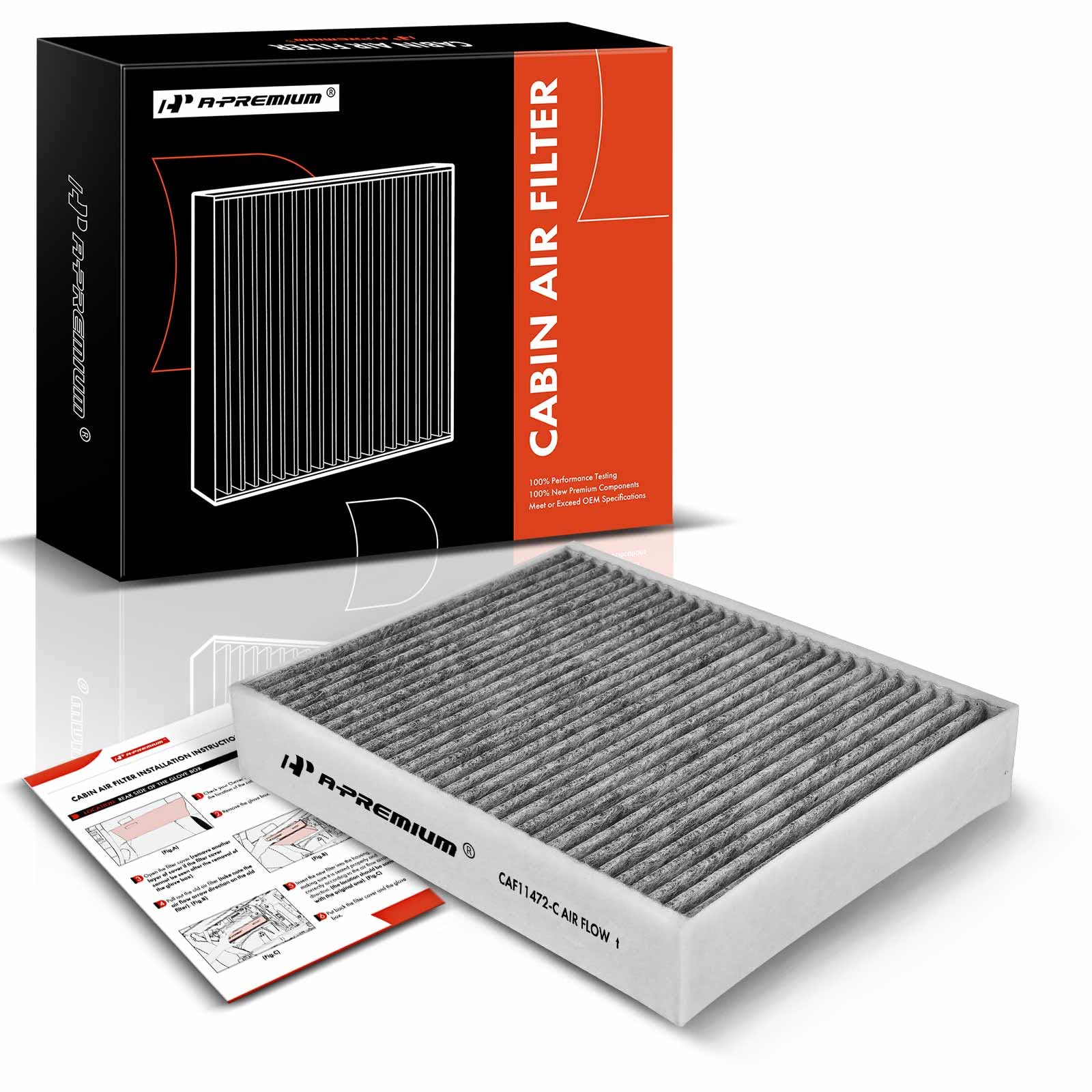 A-Premium Cabin Air Filter With Activated Carbon Compatible With Bmw 320I, 320I Xdrive, 328D, 328I, 330E, 330I, 330I Xdrive, 335