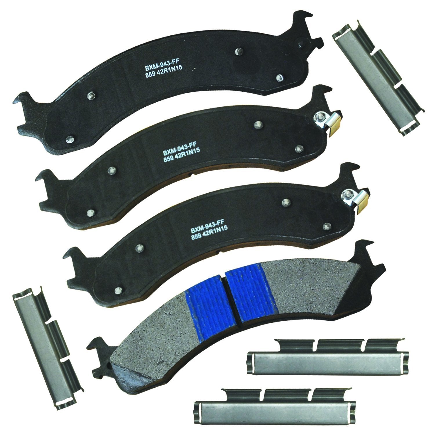 Bendix Premium Sbm859 Semi-Metallic Front Brake Pads Compatible With Dodge Ram 2500 (2000-2002), Ram 3500 (2000-2002), Ram 4000