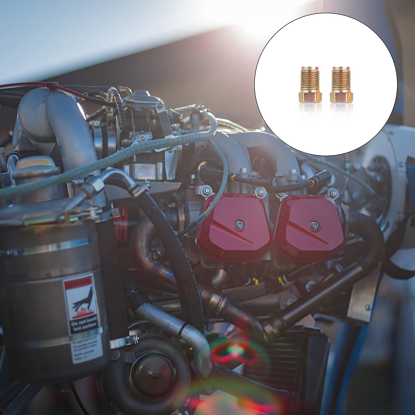 Thinp 10 Pieces Brake Line Fittings, 10 X 1 Mm Metric Brake Line Invert Flare Fittings Brake Line Fittings Assortment For 3/16 Inch Brake Line Tube