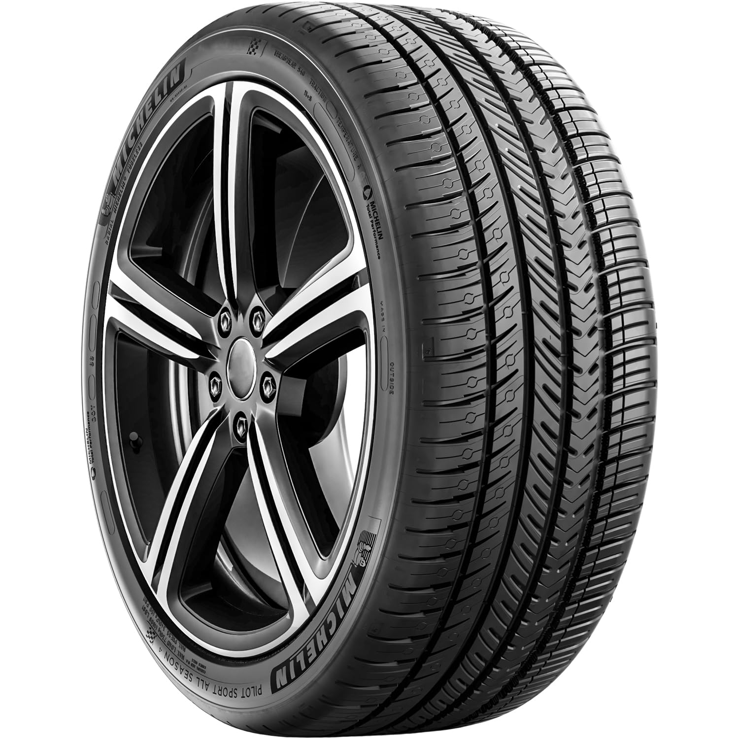 Michelin Pilot Sport All-Season 4 Car Tire For Sport And Performance Cars, 245/50Zr17/Xl 103Y