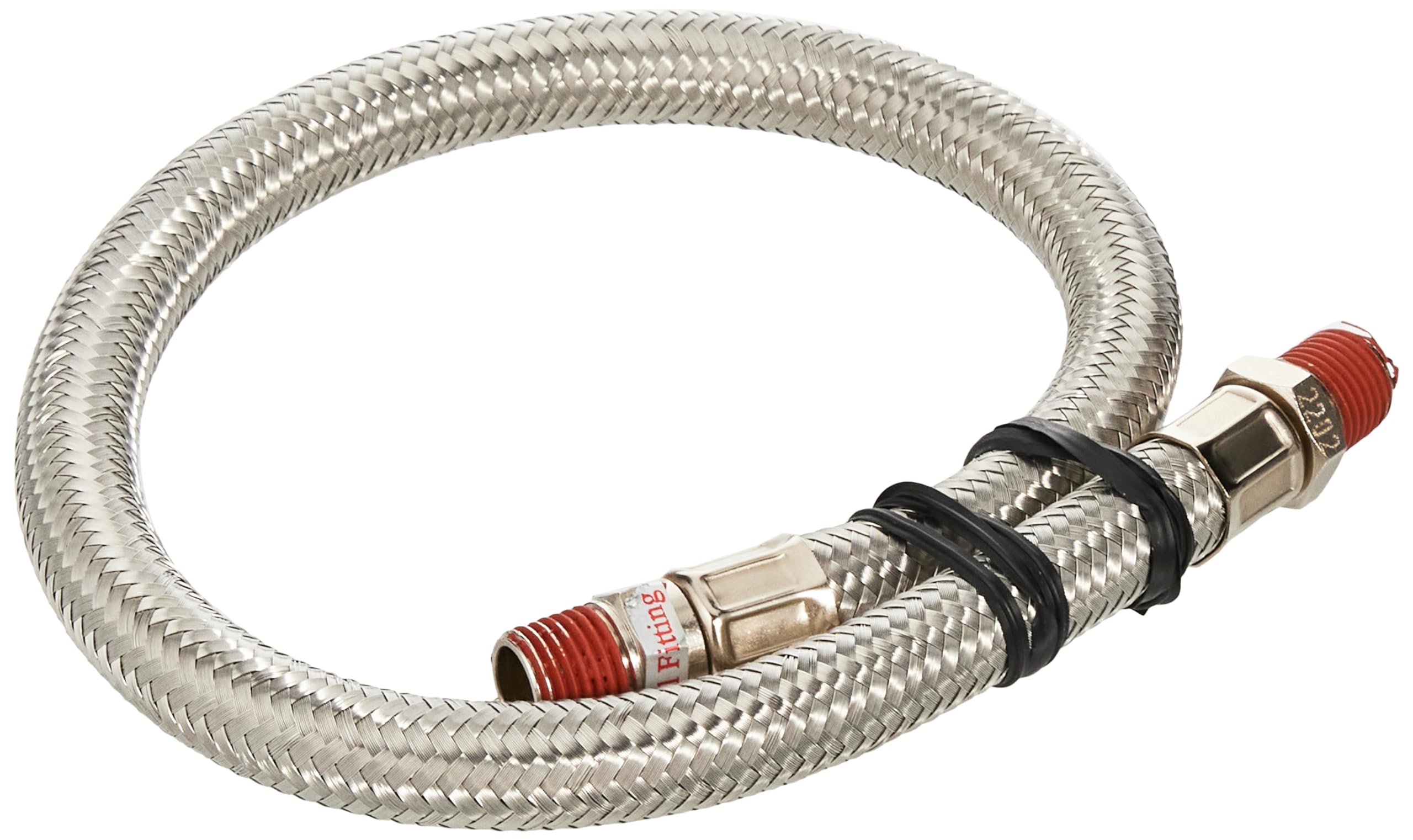 Viair 92804 18'' Stainless Steel Braided Leader Hose Without Check Valve