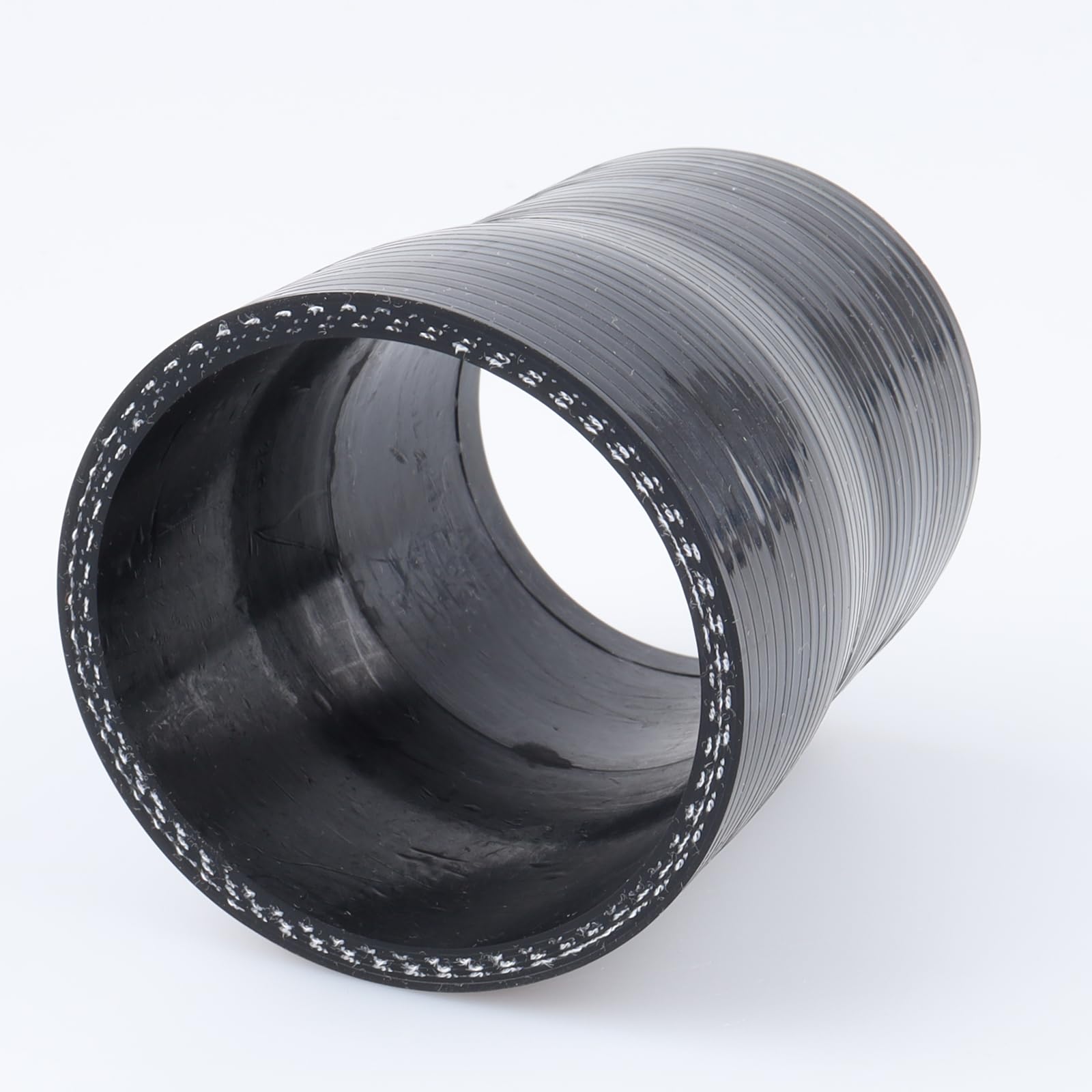 Ac Performance Id 2-3/8'' To 2-3/16'' (60Mm To 55Mm) Silicone Hose Straight Reducer 3-Ply Reinforced Black, 3'' Length