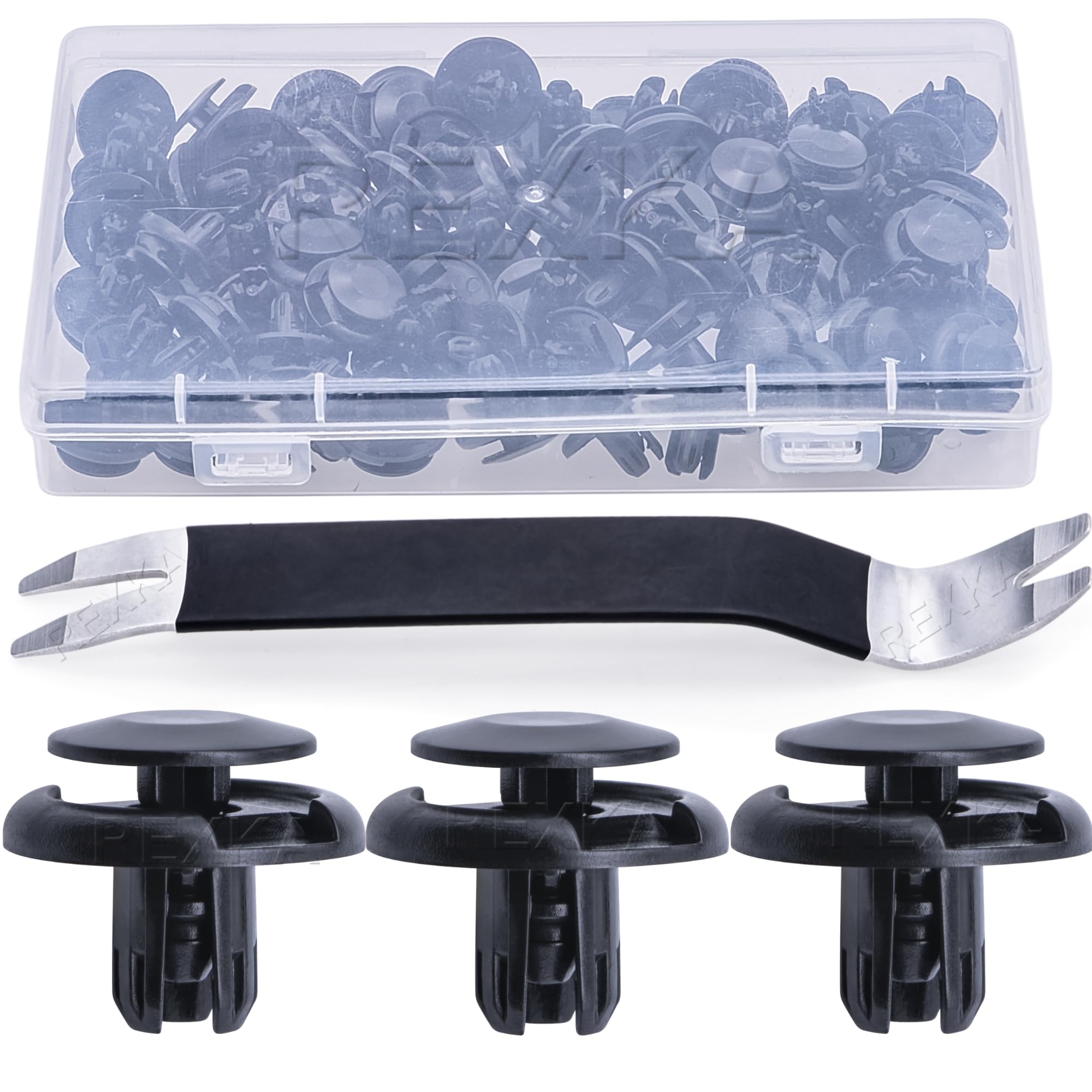 Rexka 51Pcs Fender Liner Splash Shield Bumper Retainer Clips Fastner 91512-Sx0-003 Fits Honda Acura Accord Civic Cr-Z Fit Insigh