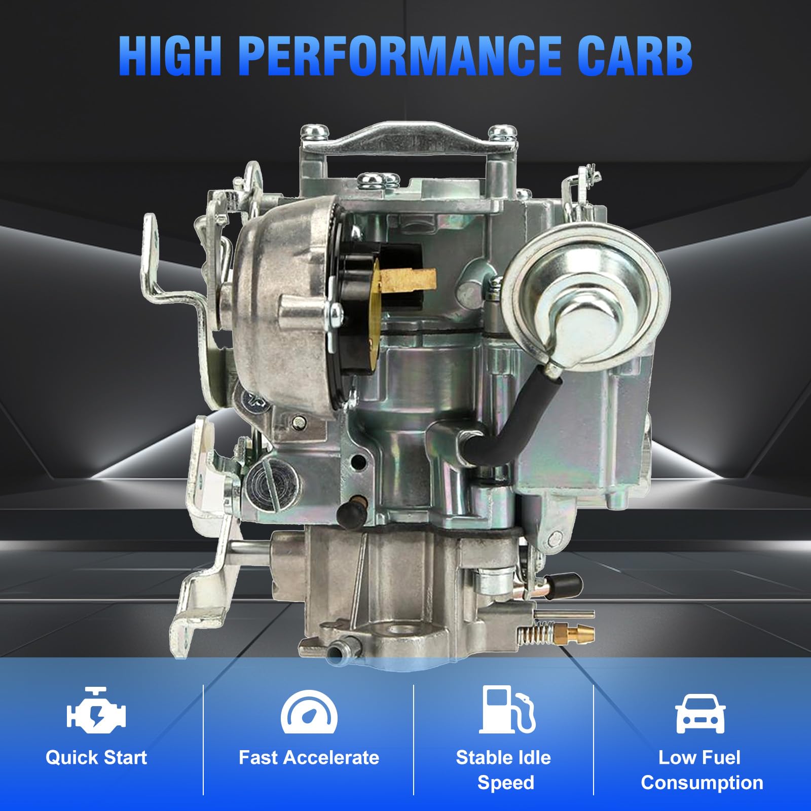 P Partol Holley Carburetor For Ford 1957 1960 1962 144 170 200 223 Inline 6-Cyl 4-Cyl Engine 1 Barrel Replace 1904 Holley Carb -