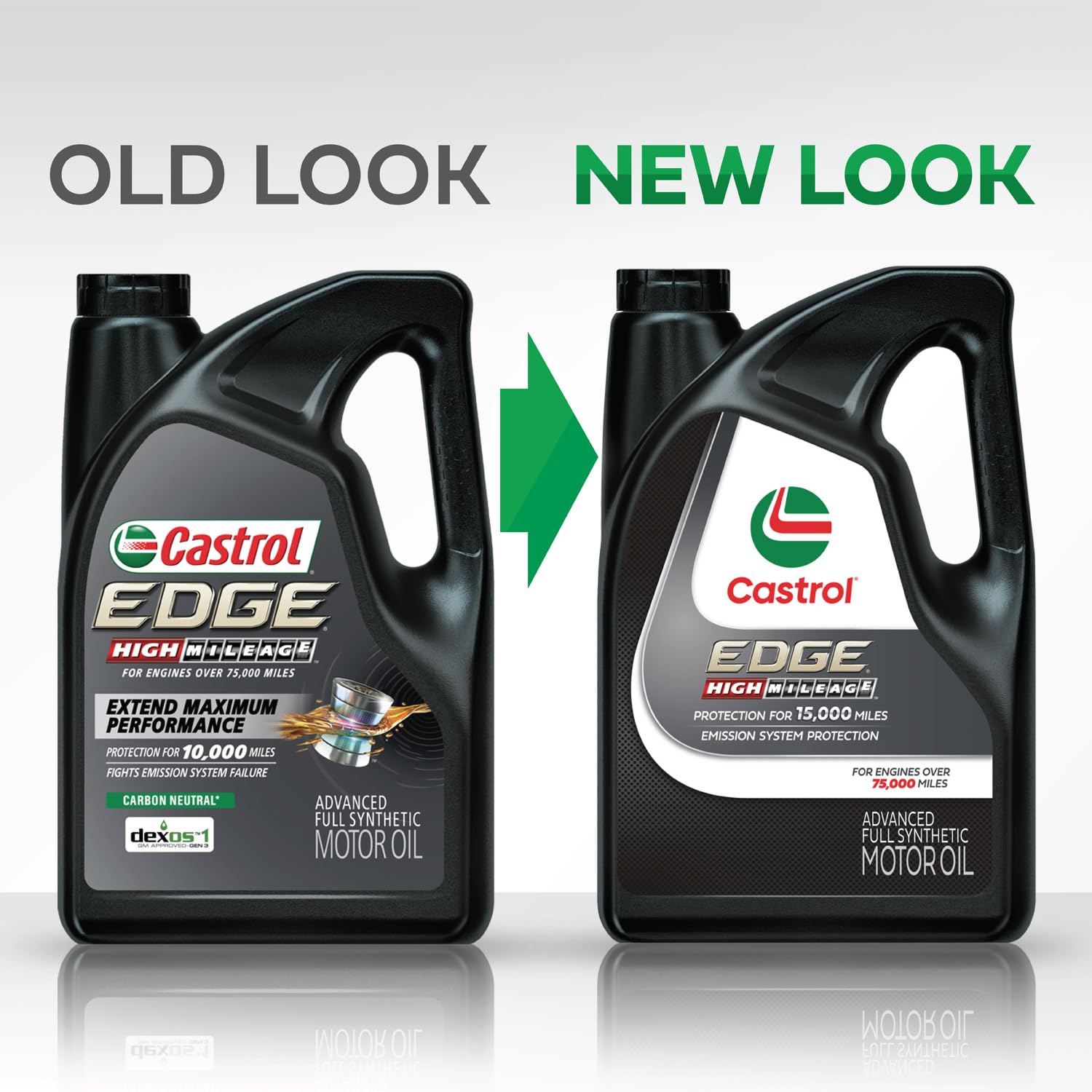Castrol Edge High Mileage 5W-30 Advanced Full Synthetic Motor Oil, 5 Quarts