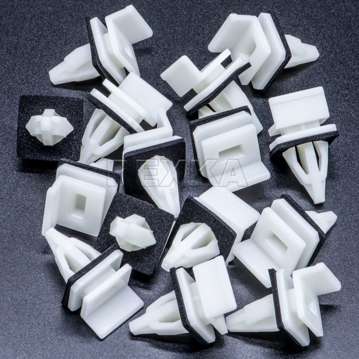 Rexka 15Pcs Rocker Panel Moulding Clip For Honda Acura 91513-Sm4-000 Accord, Civic, Civic Del Sol, Cr-V, Element, Odyssey, Pilot