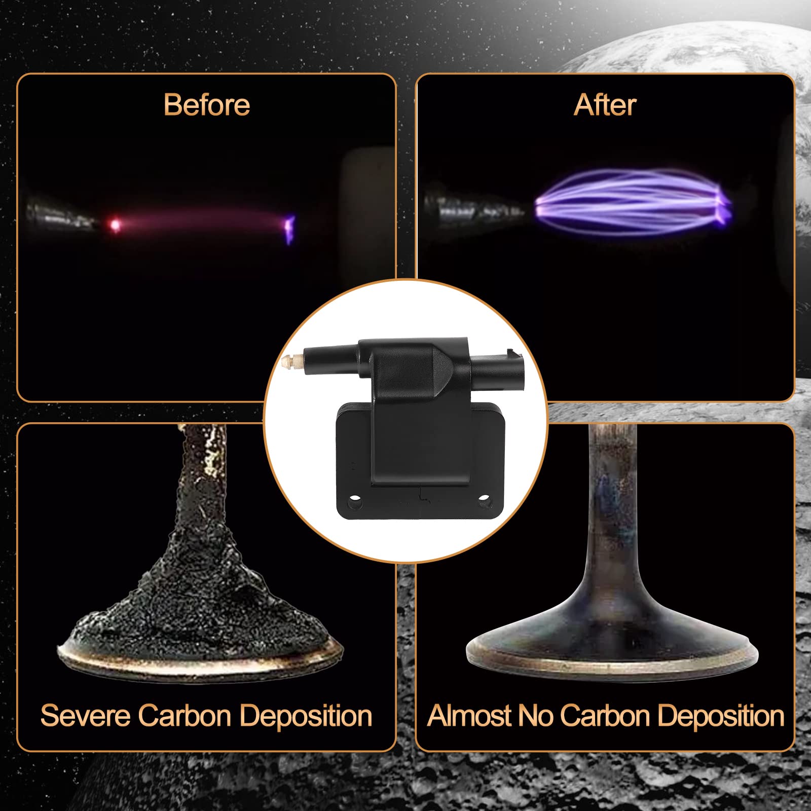 5252577 Ignition Coil Pack Fits For Dodge Caravan B150 B250 B350 92-94 B2500 B3500 95-97, For Chry Voyager Sundance 91-195 Repla