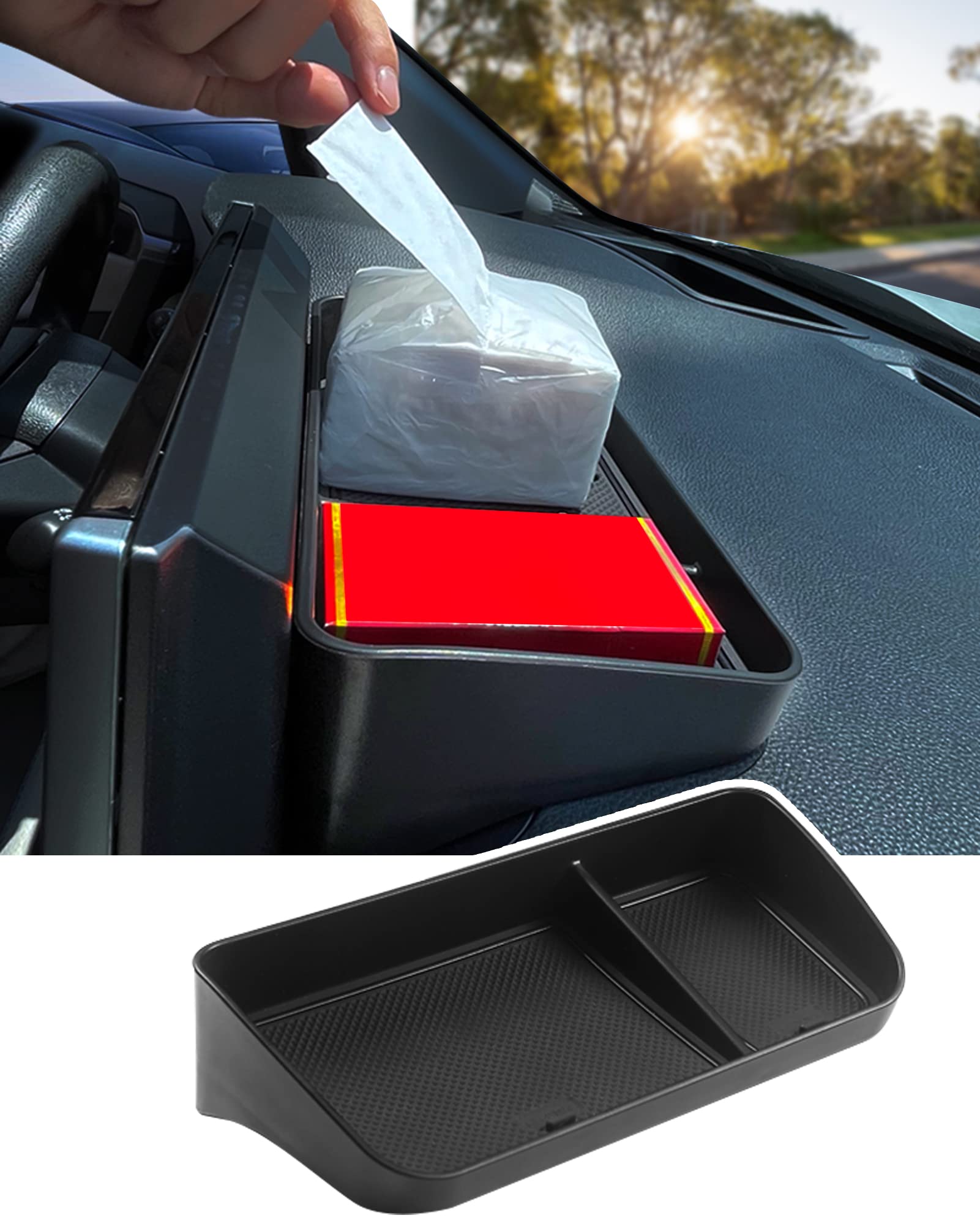 Jaronx Compatible With Toyota Rav4 Dash Organizer 2025 2024 2023 2022 2021 2020, 8'' Screen Dashboard Organizer Tray For Toyota