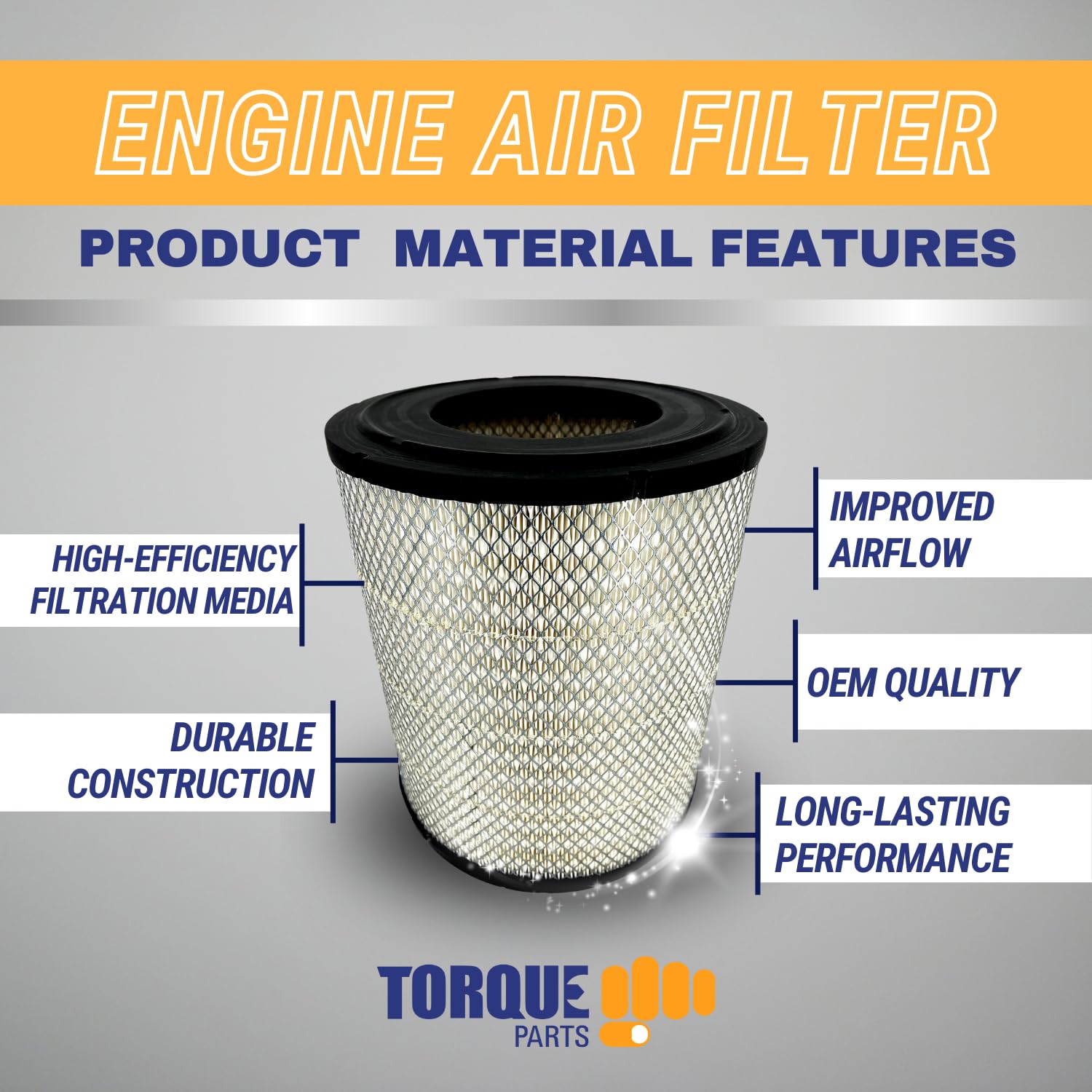 P527682 Air Filter Freightliner Century Columbia Coronado Replaces Rs3518 46556