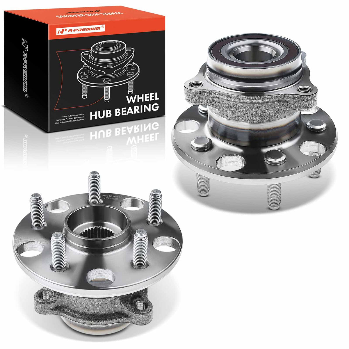 A-Premium 2 x Rear Wheel Bearing and Hub Assembly with 5-Lug Compatible with Lexus IS F 2008-2013, IS250 2006-2015, GS300 2005-2