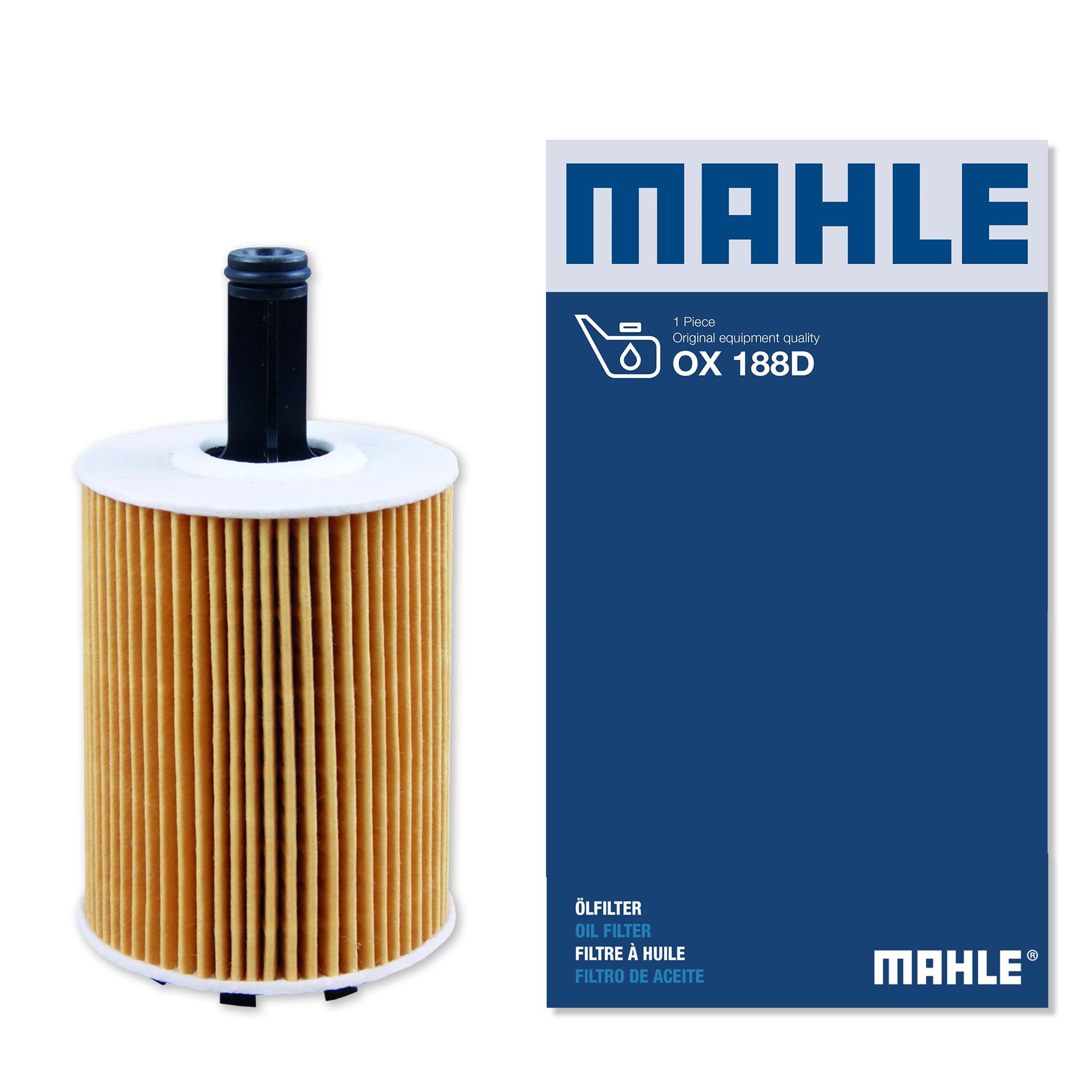 Mahle Ox 188D Engine Oil Filter, 1 Pack