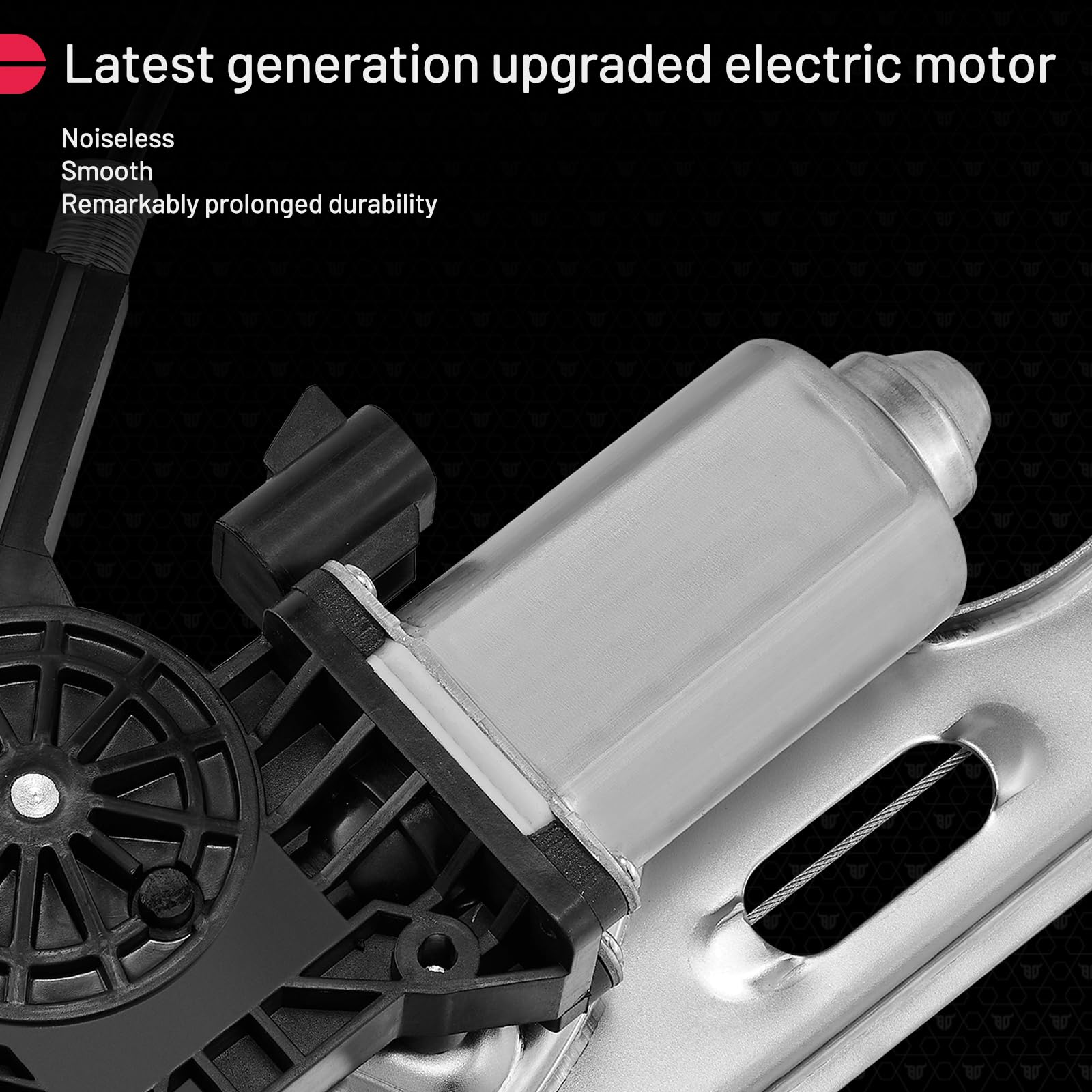 BDFHYK 741-443 Power Window Regulator with Motor Front Right for 2007-2008 Cadillac Escalade GMC Sierra Yukon X 2007-2012 Chevy