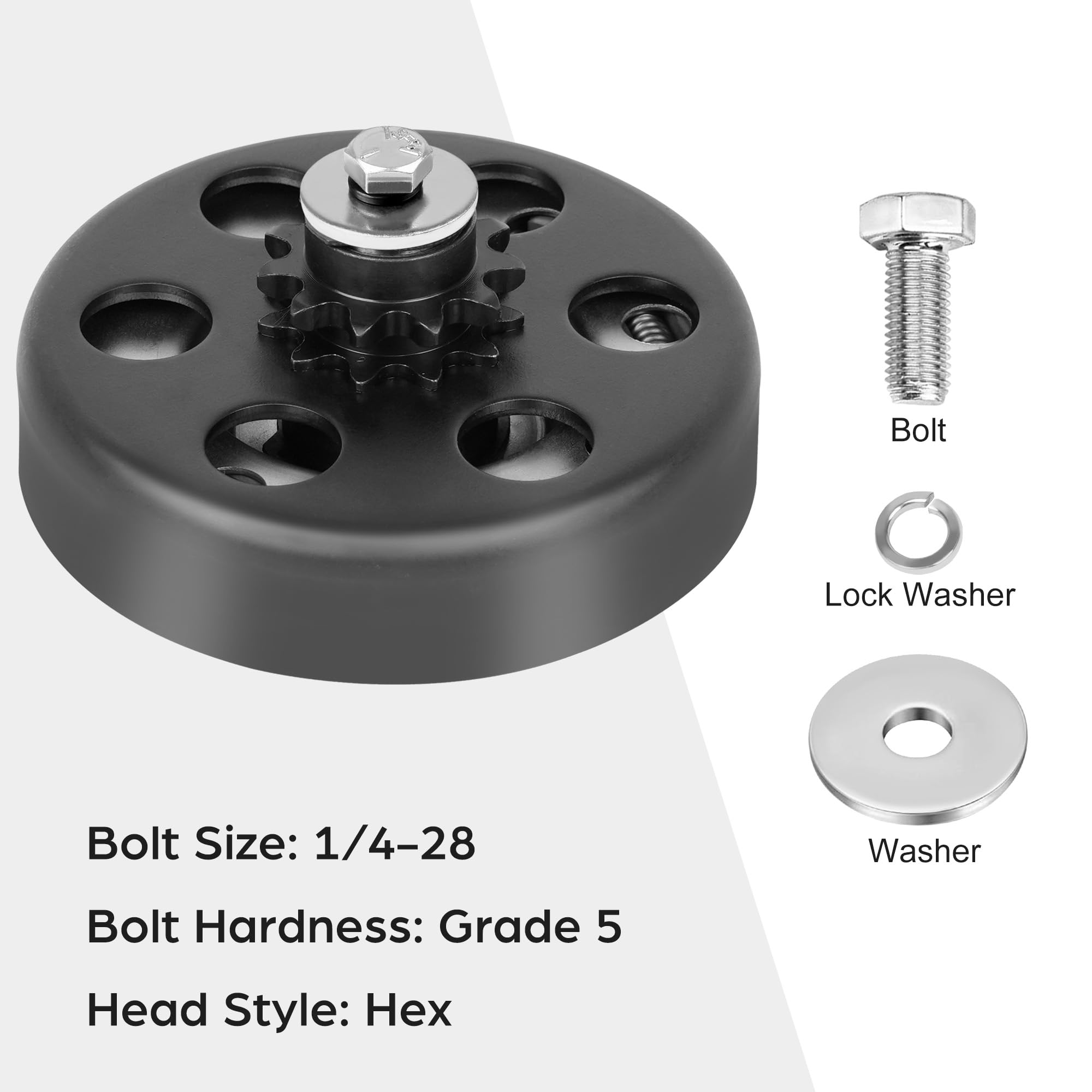 LotFancy Go Kart Clutch 5/8 Bore, 11 Tooth Centrifugal Clutch for #35 Chain, Fits Predator 2.8 HP 97cc Engine, Some Older 3hp