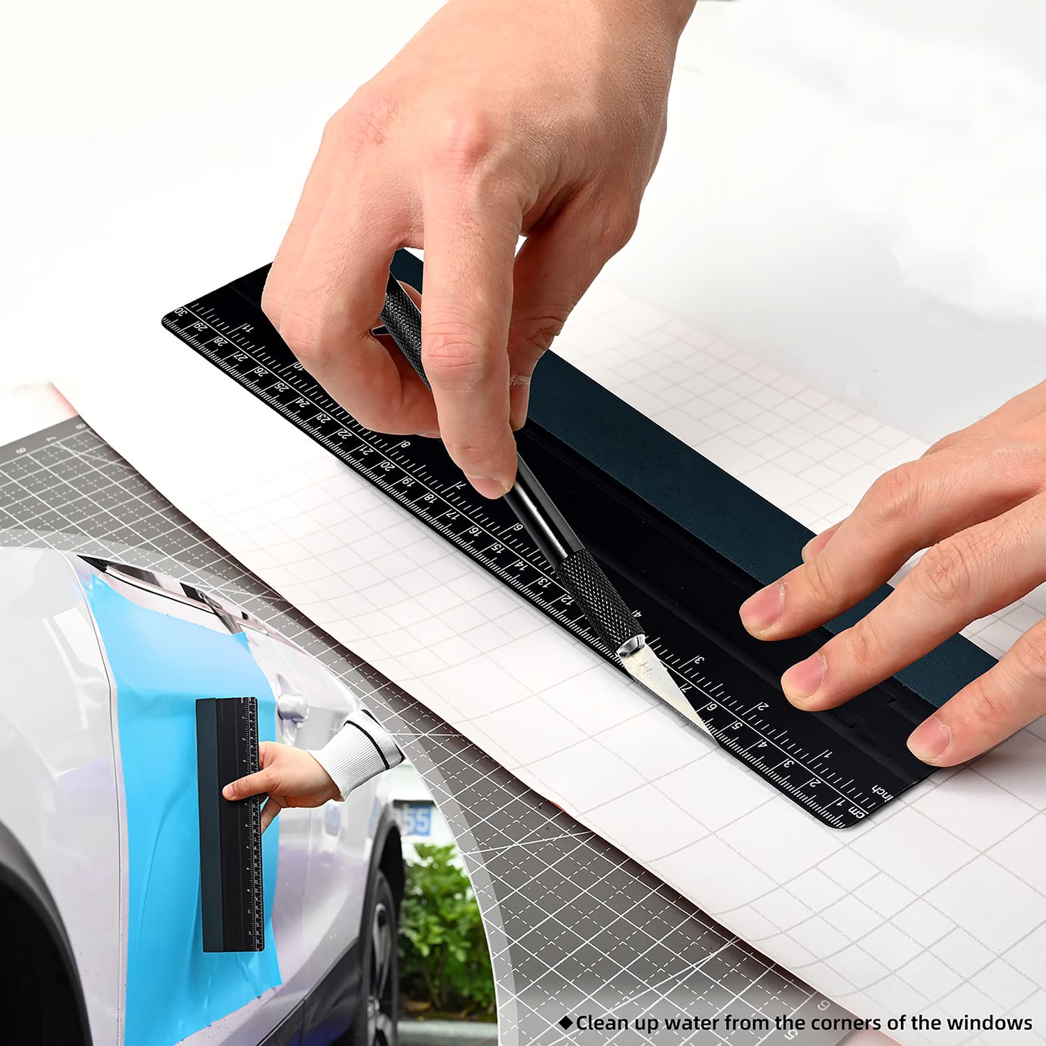 Newishtool Car Window Film Tinting Tools, Vinyl Wrap Kit, Auto Window Tint Tool Kit, Ppf Installation Kit, Wallpaper Smoothing T