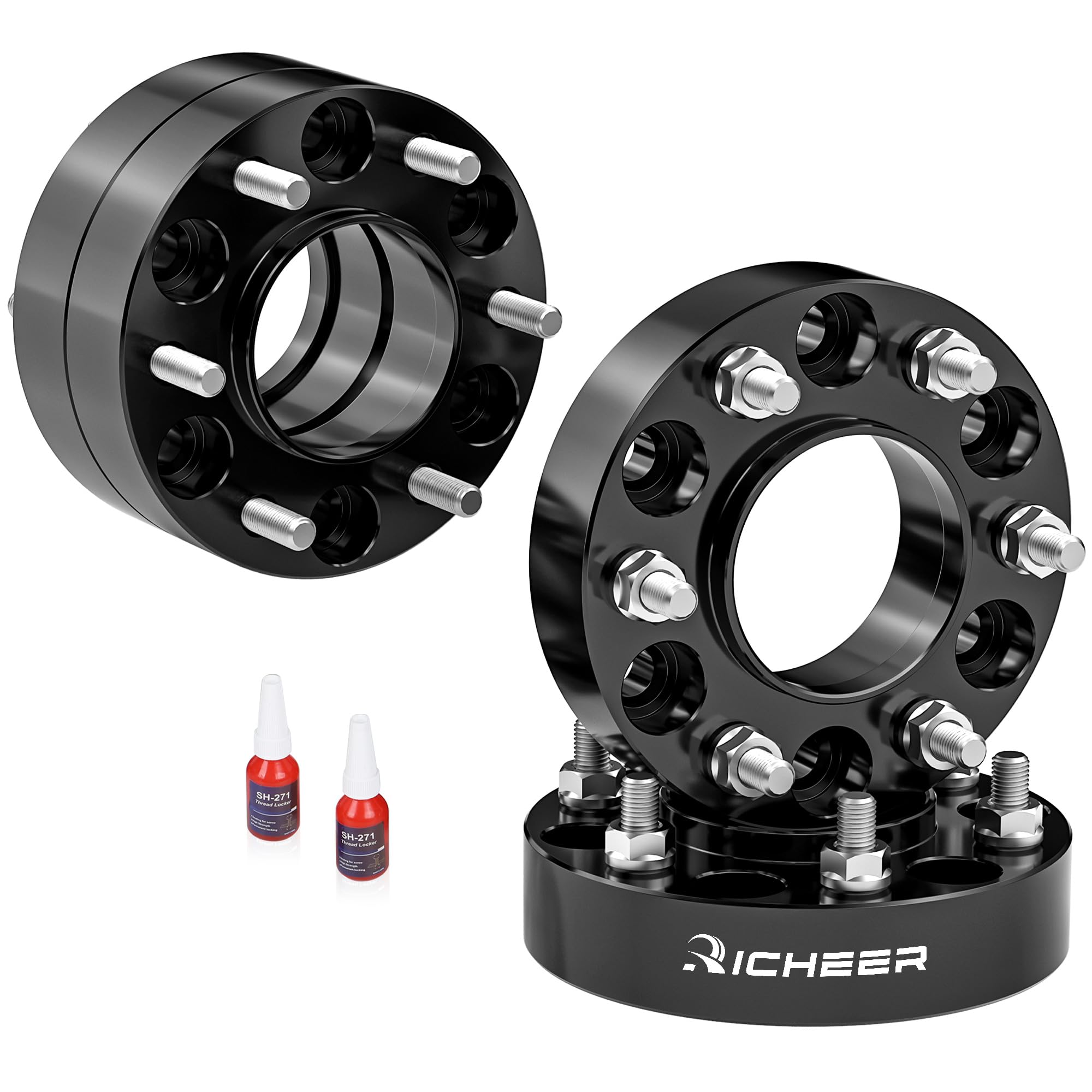 Richeer 1.5'' 6X5.5 Hub Centric Wheel Spacer For Sierra Silverado 1500, 6X139.7Mm Wheel Spacers With 14X1.5 Studs & 78.1Mm Bore