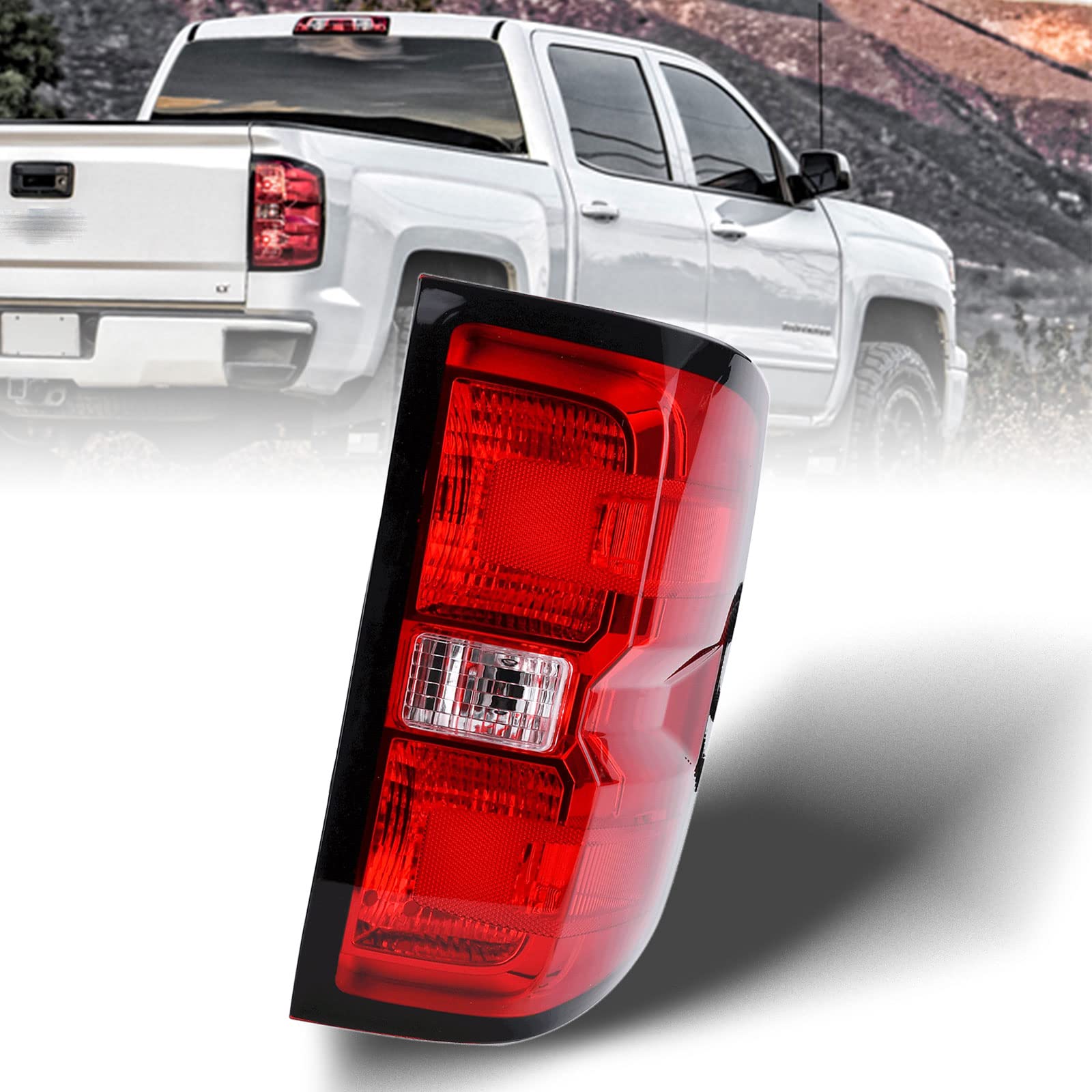 Nakuuly Factory Style Tail Light Assembly Compatible With 2016-2019 Chevrolet Silverado 1500 2500 Hd Gmc Sierra 3500 Hd Right Pa