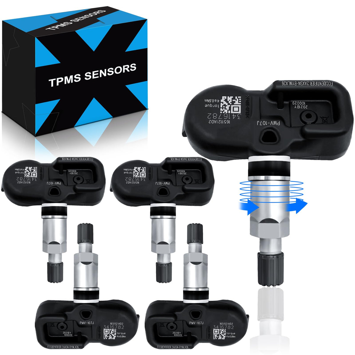 YZHIDIANF Pre-Programed TPMS Sensors for:-Toyota Tacoma 2005-2015 Camry Tundra 4Runner for:-RAV4 for:-Lexus IS250, Tire Pressure