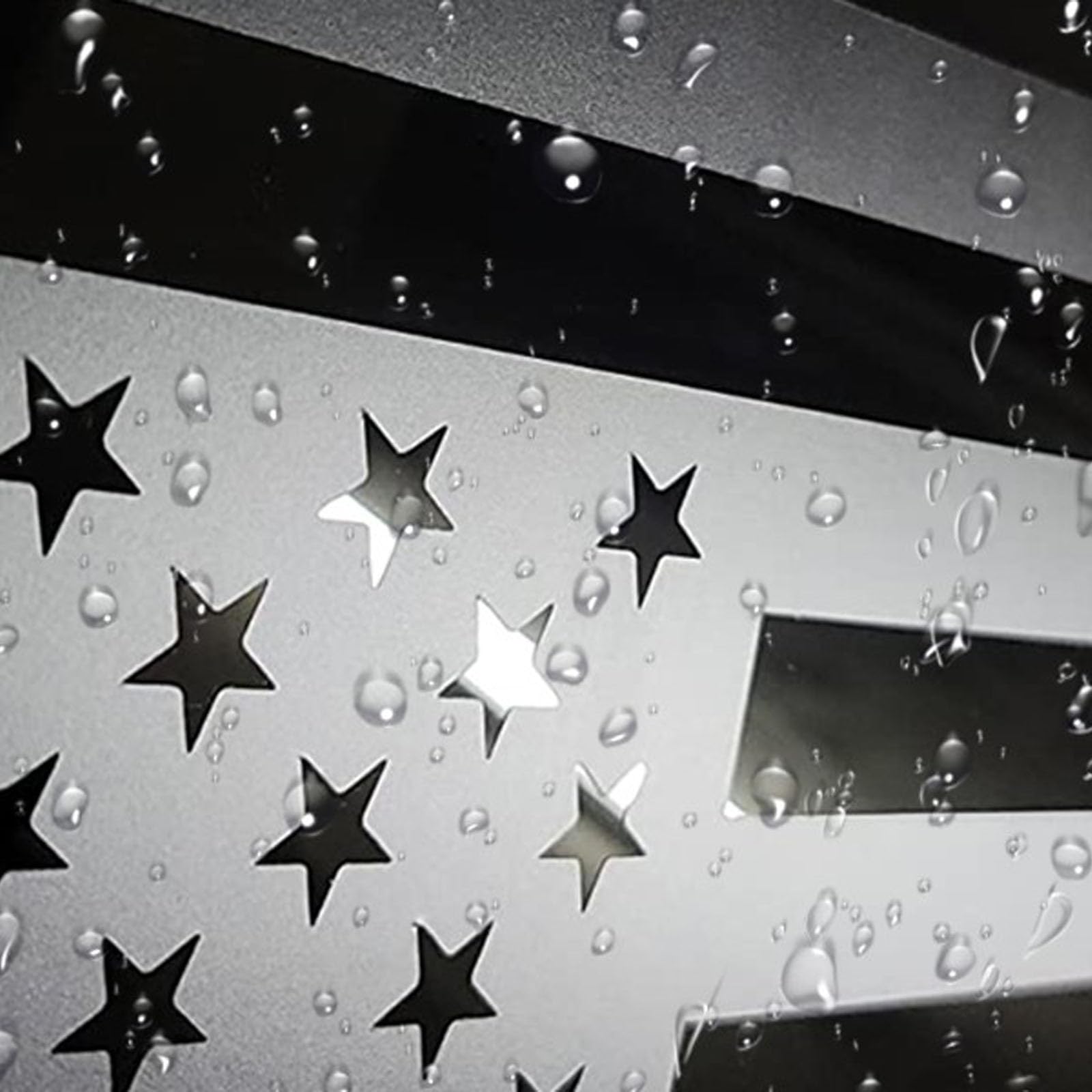 Zxiaochun Rear Middle Window American Flag Decal For Ford F150 F250 F350 2015-2022 2023 2024 Back Center Sliding Window Glass Usa Flag Vinyl Sticker (Thin Blue Line)