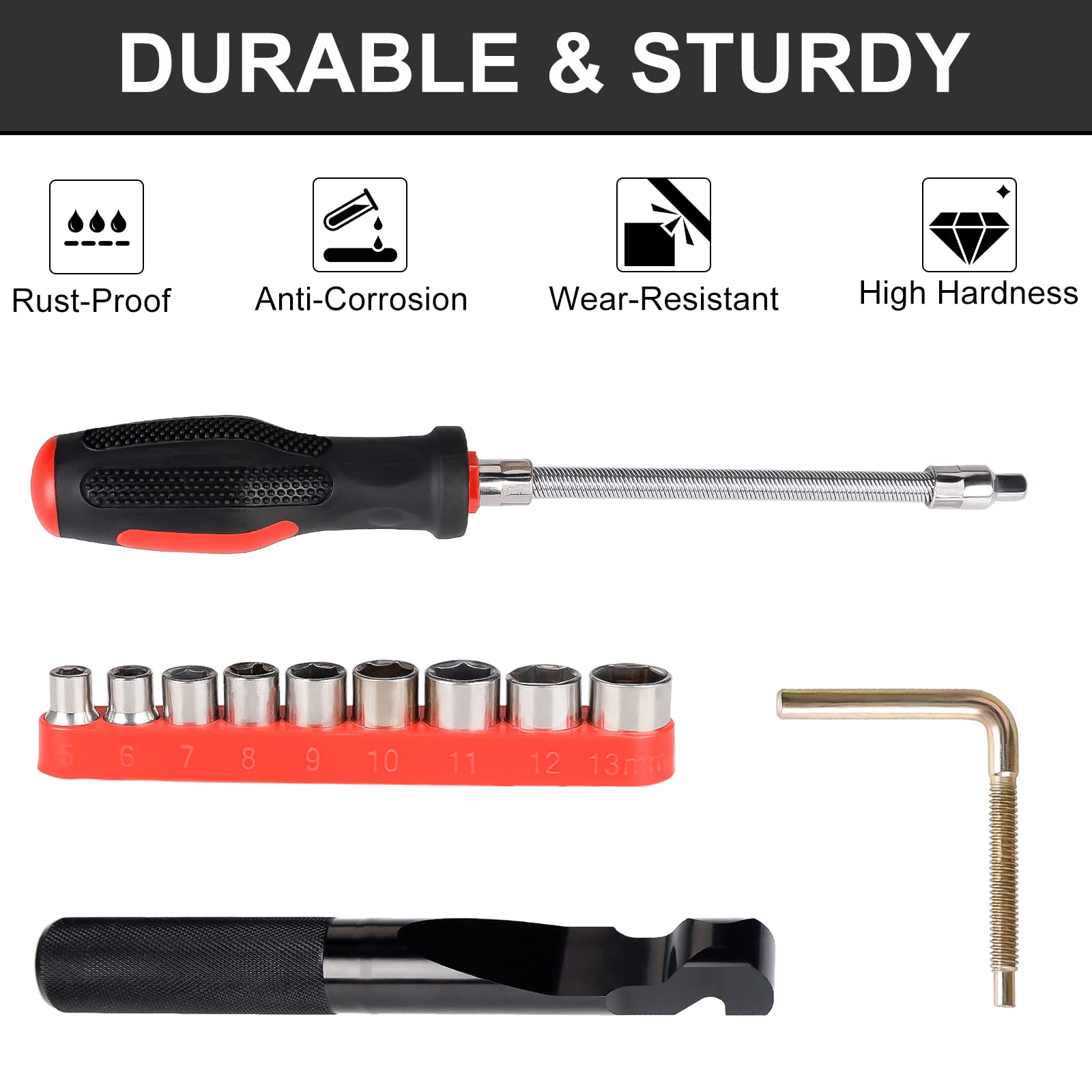 Skyjdm Belt Changing Tool Kit Compatible With Polaris Rzr Xp Turbo Xp4 1000 - Efficiently Replace Belts With Flexible Clutch Cov