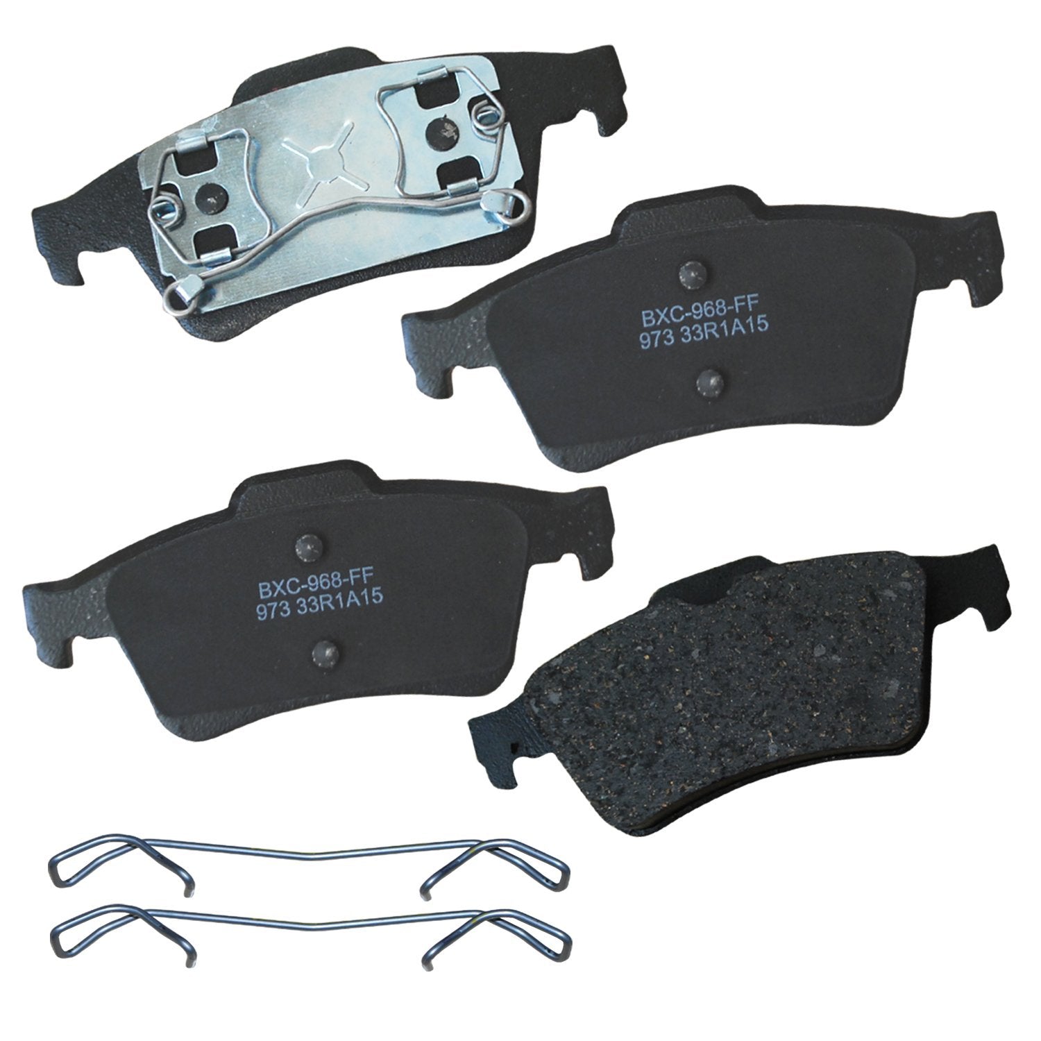 Bendix Premium Sbc973 Ceramic Rear Brake Pads For Chevrolet Vectra 2008-2007, Mazda 3 2005-2004, 5 2006, Renault Laguna 2006, Sa