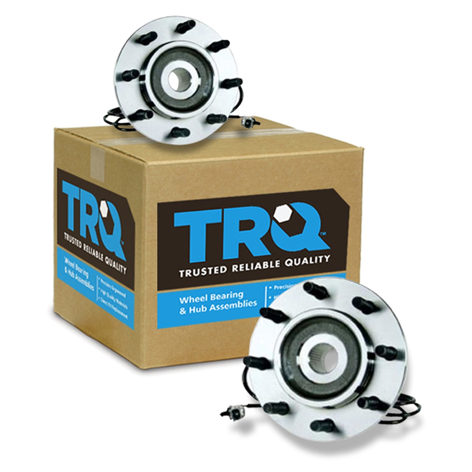 Trq Front Wheel Hub Bearings Assembly Set Compatible With 2000-2002 Dodge Ram 2500 Ram 3500