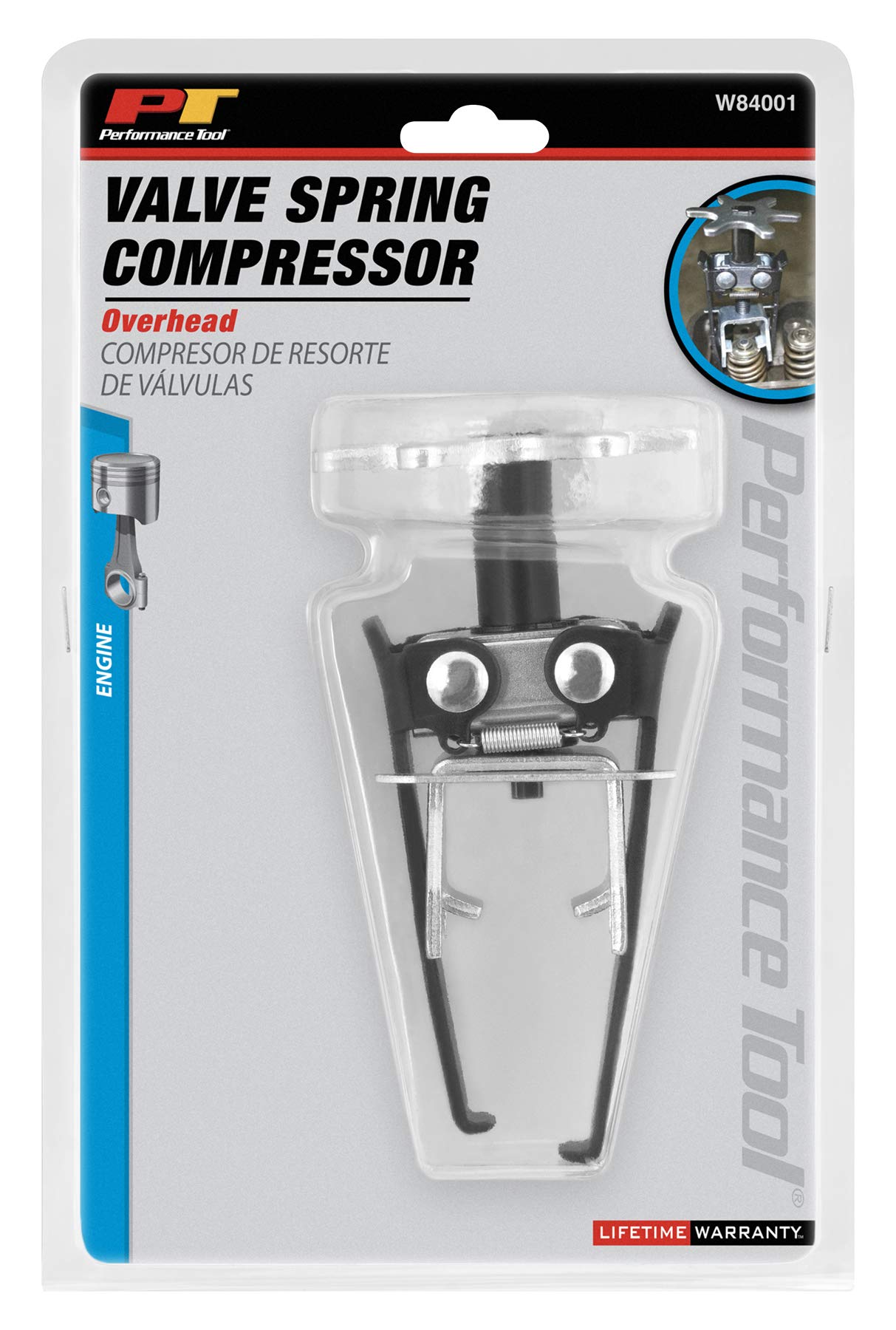 Performance Tool W84001 Overhead Valve Spring Compressor - Valve Spring Removal Tool for Foreign and Domestic Cars
