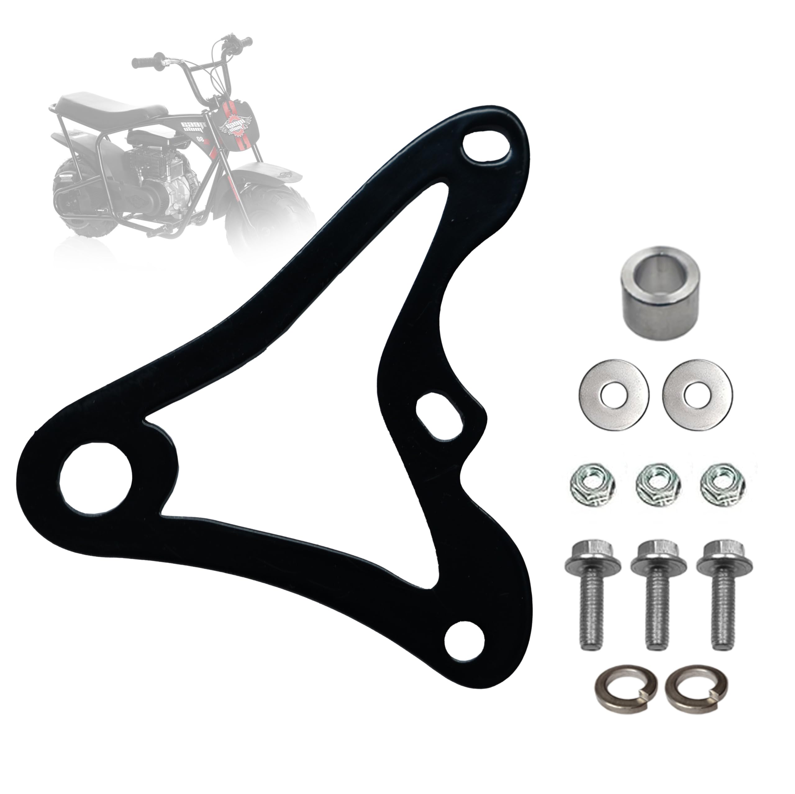 JMCHstore Mini Bike Hydraulic Brake Caliper Bracket kit for Monster Mega Moto MMB80 80cc FRP GMB100 98cc, For Coleman B100 RB100
