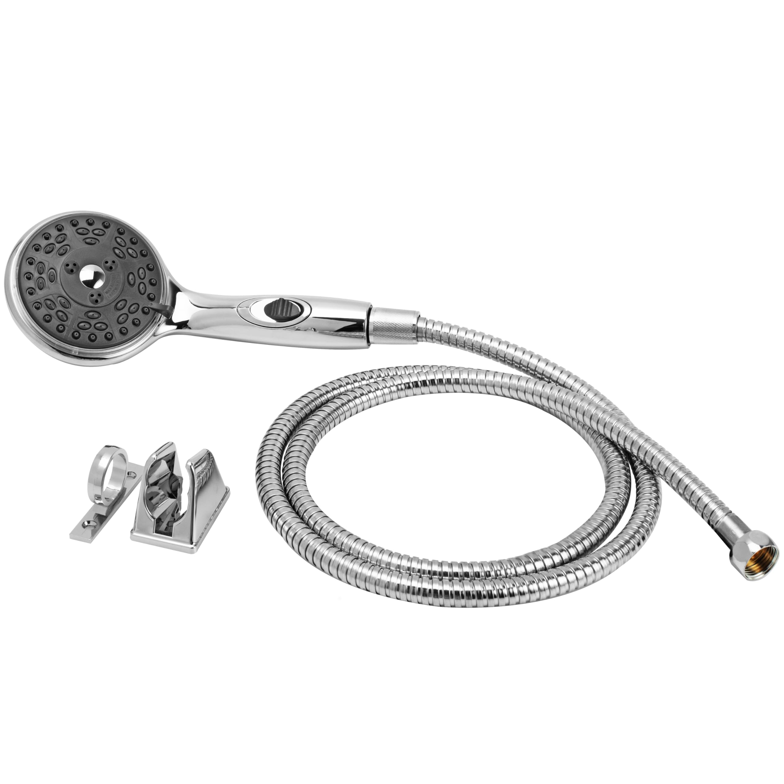 Dura Faucet Premium Rv Handheld Shower Wand And Hose Kit - Eco-Friendly On/Off Switch (Chrome)