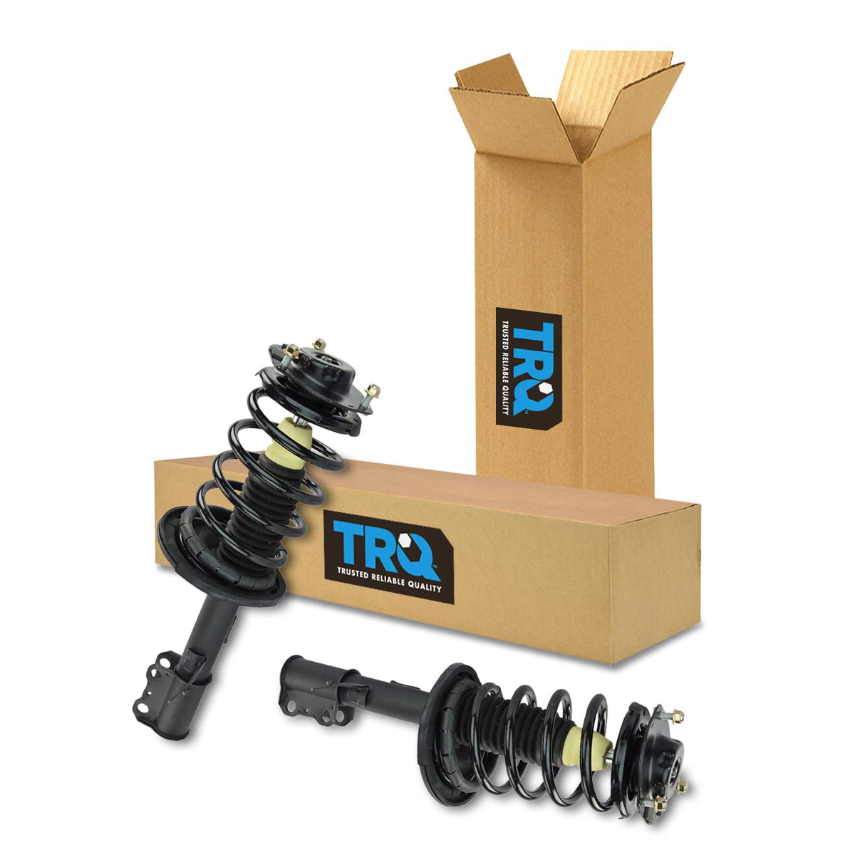 Trq Front Strut & Coil Spring Assembly Set Driver & Passenger Sides Compatible With 04-06 Lexus Es330 Toyota Camry Solara
