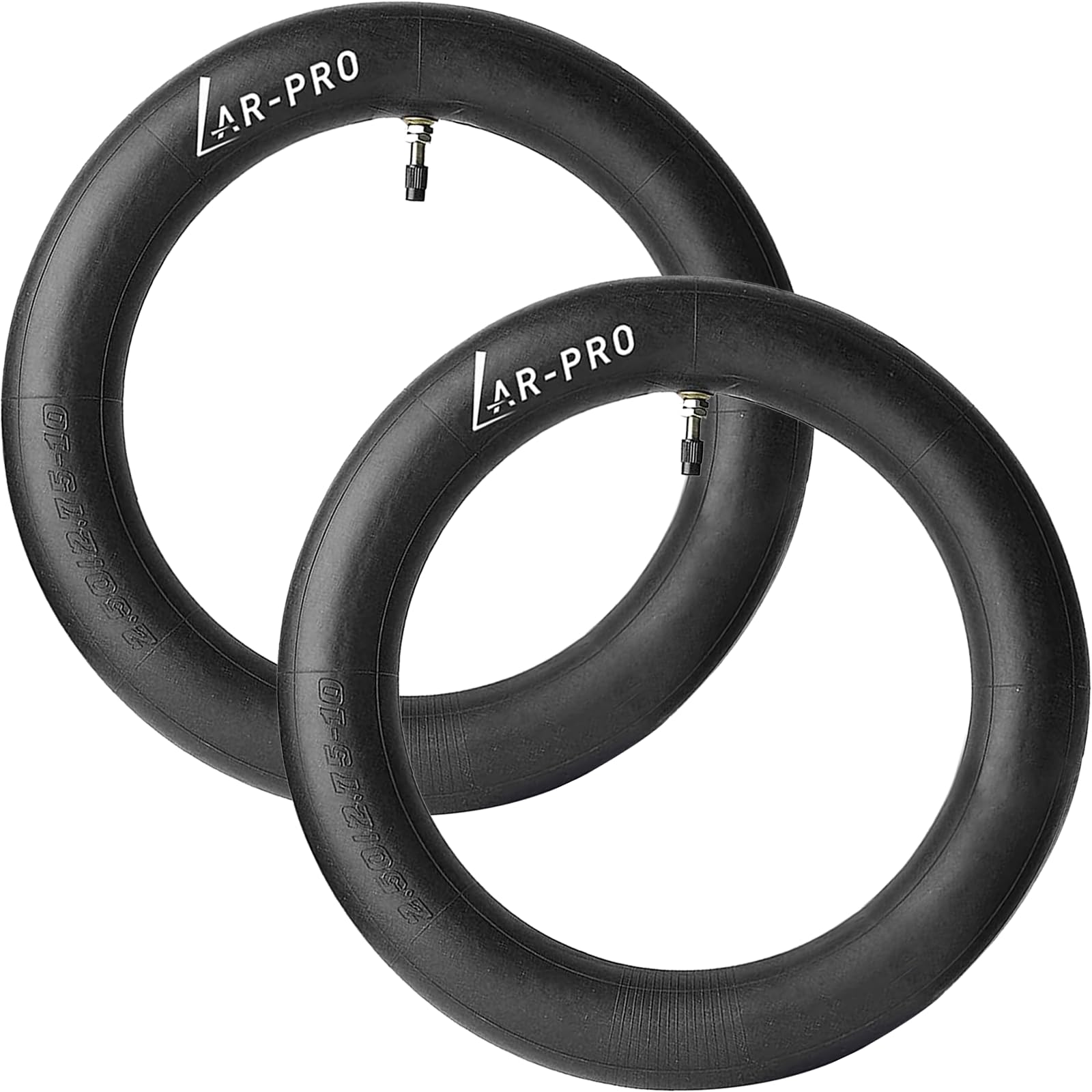 AR-PRO (2-Pack) 2.50/2.75-10 Dirt Bike Replacement Inner Tubes Heavy Duty|Compatible with Honda Crf50 /Xr50, Razor MX650 / MX500