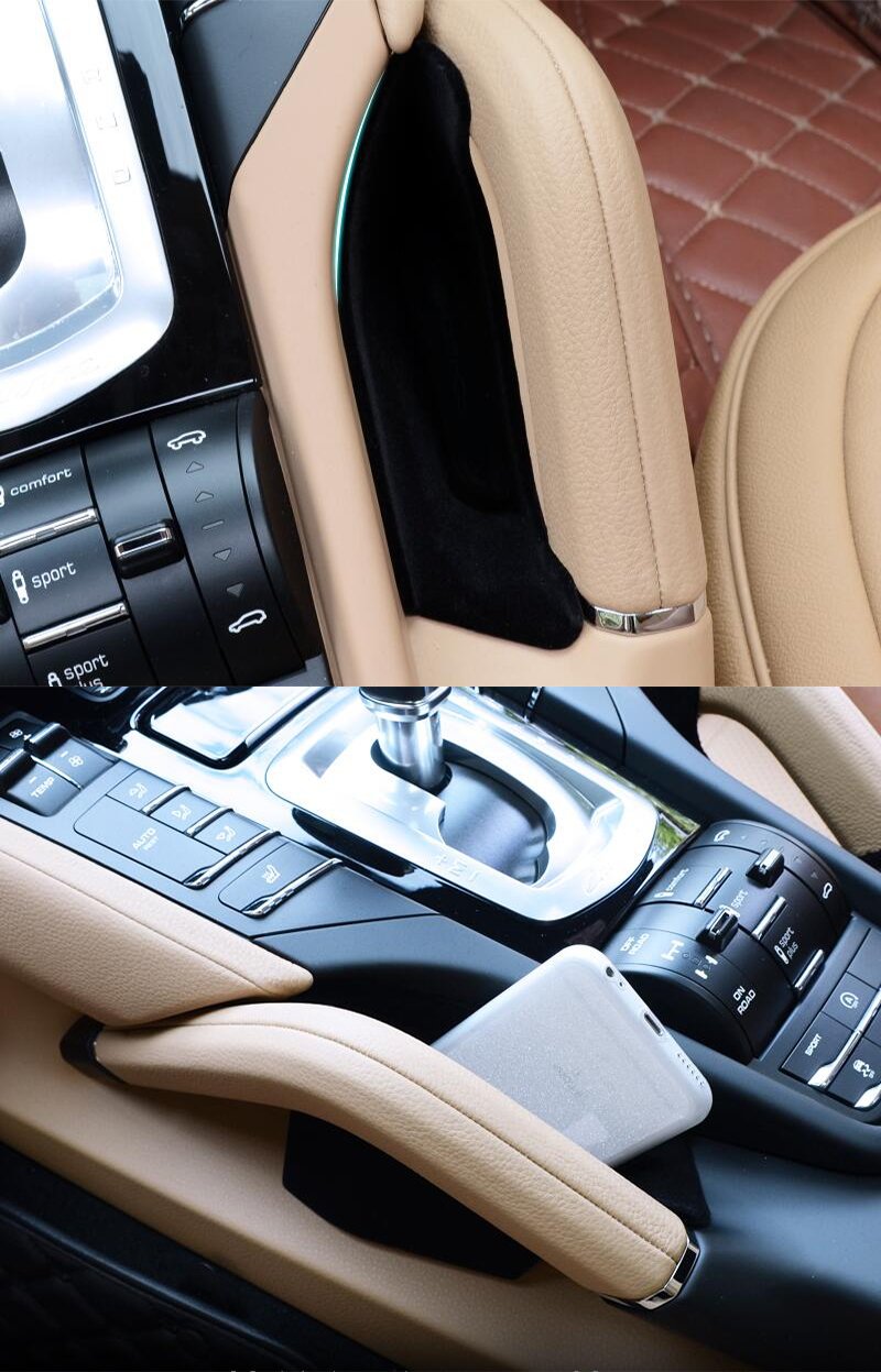 Vesul Front Row Armrest Storage Box Compatible With Porsche Cayenne 2011-2017 2018 Armrest Phone Container Center Console Organi