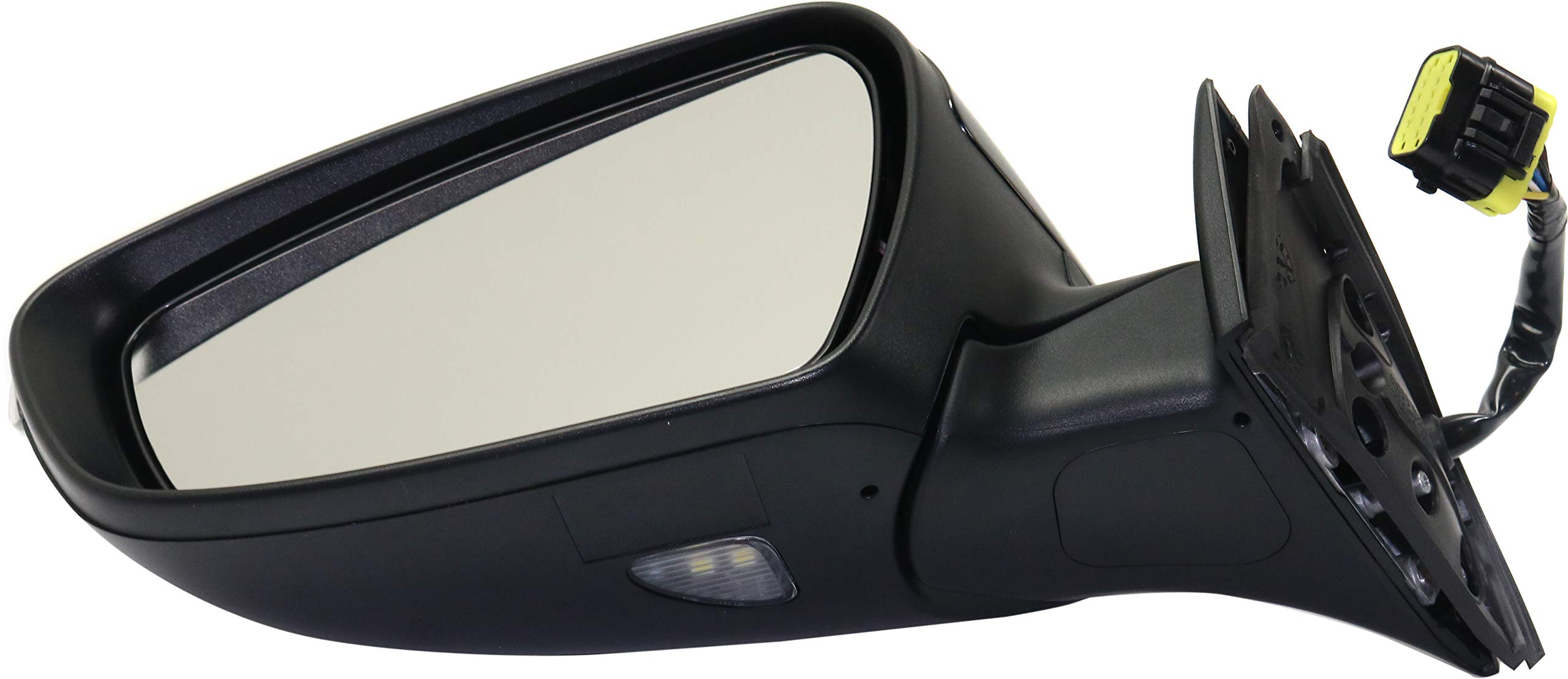 Kool Vue Driver Side Power Heated Mirror for Kia Forte Forte5 2017-2018 Power Fold With Signal Light & Puddle Lamp; Without Blind Spot Monitor Paintable