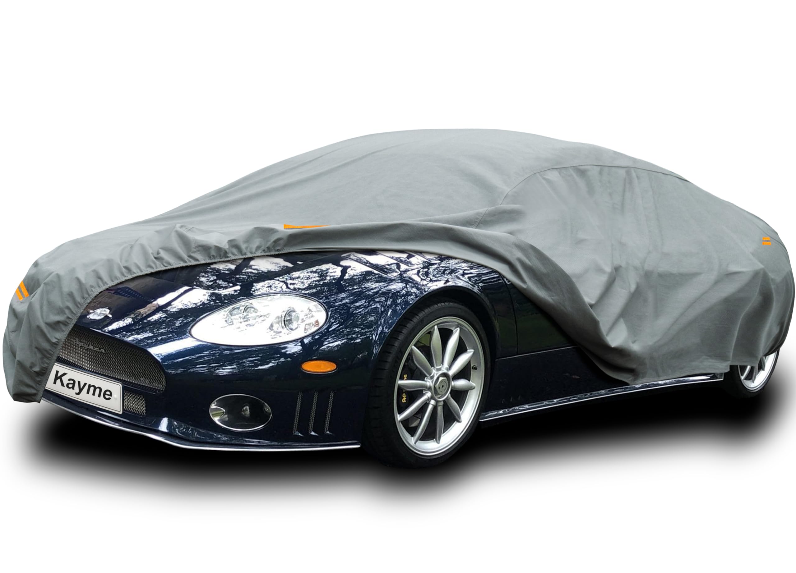 Kayme Heavy Duty Car Cover Custom Fit Spyker C8 (2009-2025) Waterproof All Weather For Automobiles, Full Exterior Covers Sun Rai
