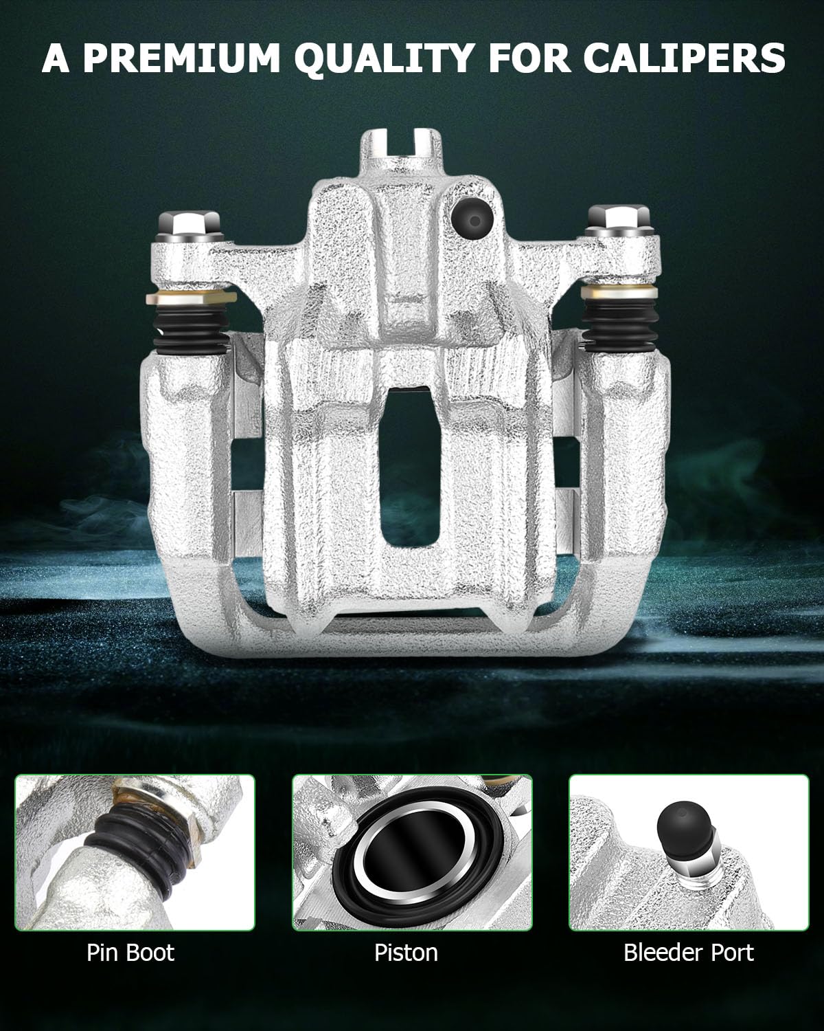 Scitoo Rear Right Brake Caliper With Bracket 19-B2588 Compatible For Acura Cl 2001-2003 For Acura Tl 1999-2008 For Honda Element