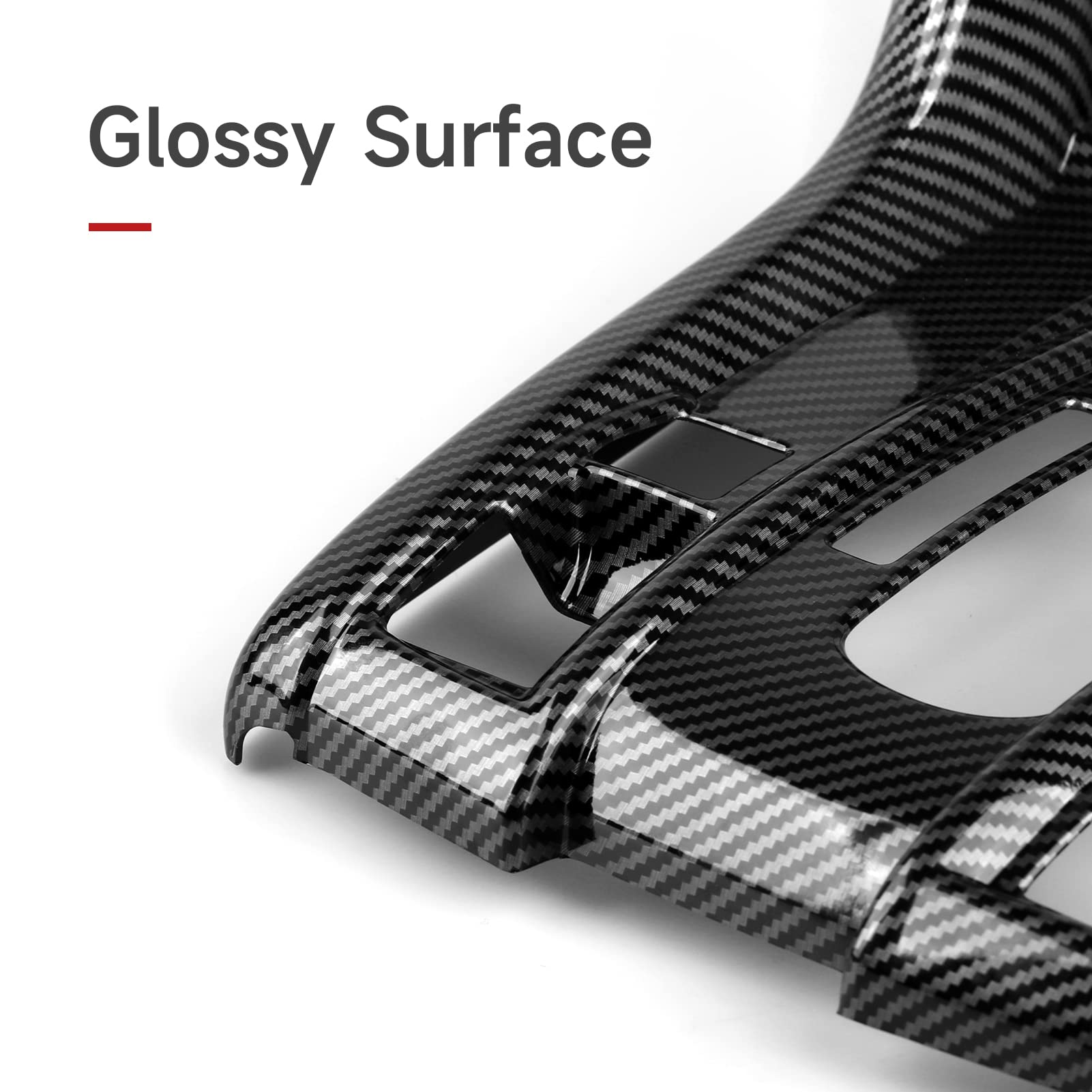 BRMYL Gear Shift Panel Frame Decals for 10th Gen Honda Civic 2016 2017 2018 2019 2020 2021 Accessories ABS Carbon Fiber Stickers