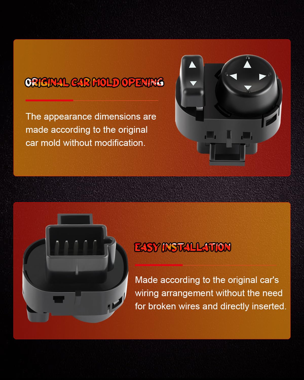 Power Mirror Switch Replacement Fit 2006-11 For Hhr Mirror Switch Driver Side 2004-08 For Malibu Mirror Switch Driver Side 2004-