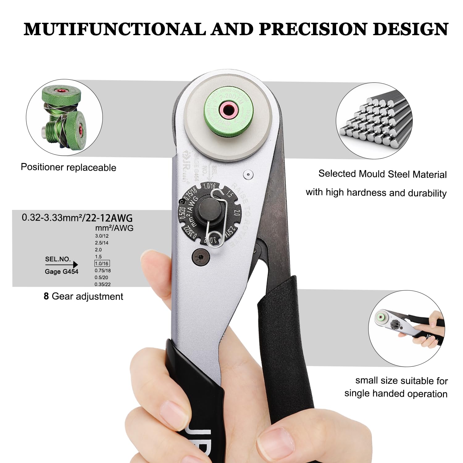 Jrready St6359 Deutsch Connector Kit, 2 3 4 6 8 12 Pin Dt Connectors, Size 16 Solid Contacts 16-20Awg, Deutsch Crimp Tool, Deuts