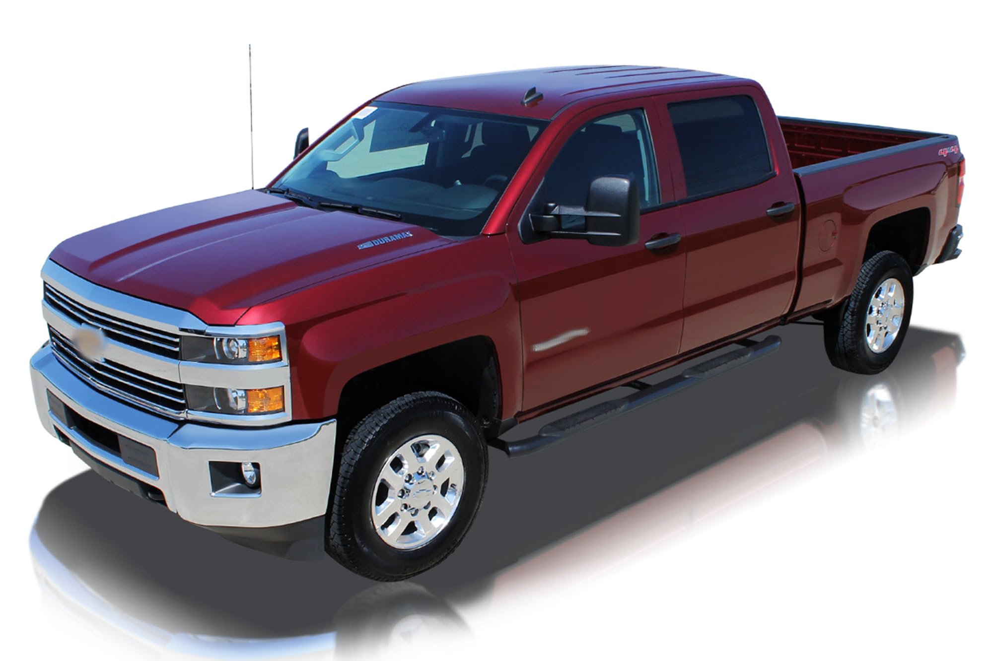 Raptor Series 1502-0481B (10-17) Dodge Ram 2500/3500 Crew Cab (W/Def Tank) 4 Oe Style Curved Black Oval Steps