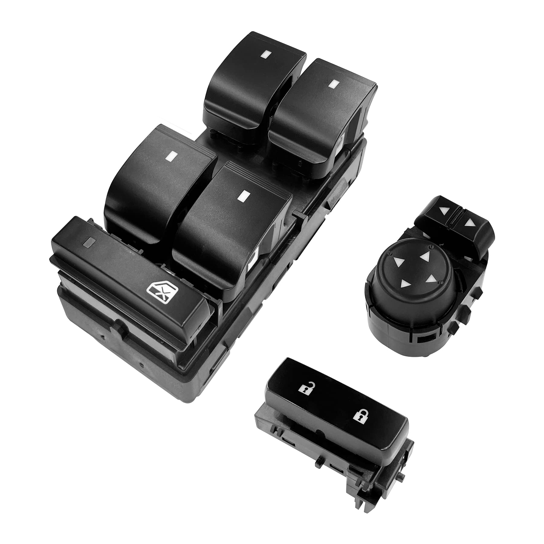 Power Window Switch Driver Side & Front Driver Side Door Lock Switch & Mirror Switch | Replacement for 2007-2014 Chevy Silverado
