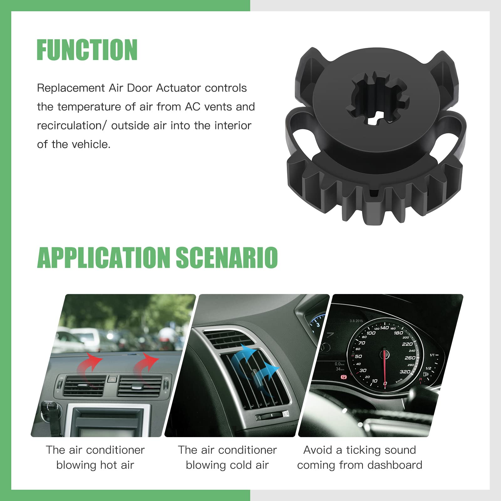 SCITOO 68214880AA Air Door Actuator Gear Kit Replacement for 2011 2012 2013 2014 2015 2016 JEEP GRAND CHEROKEE HVAC Heater Blend