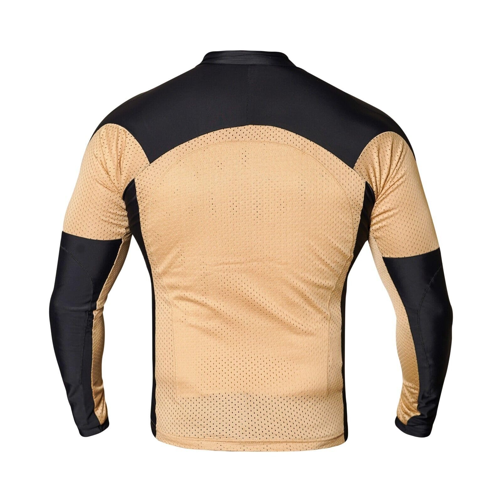 Wicked Stock Motorcycle Armor Mesh Shirt - Ce Level 2 Summer Motorcycle Shirt (Beige, 4X-Large)