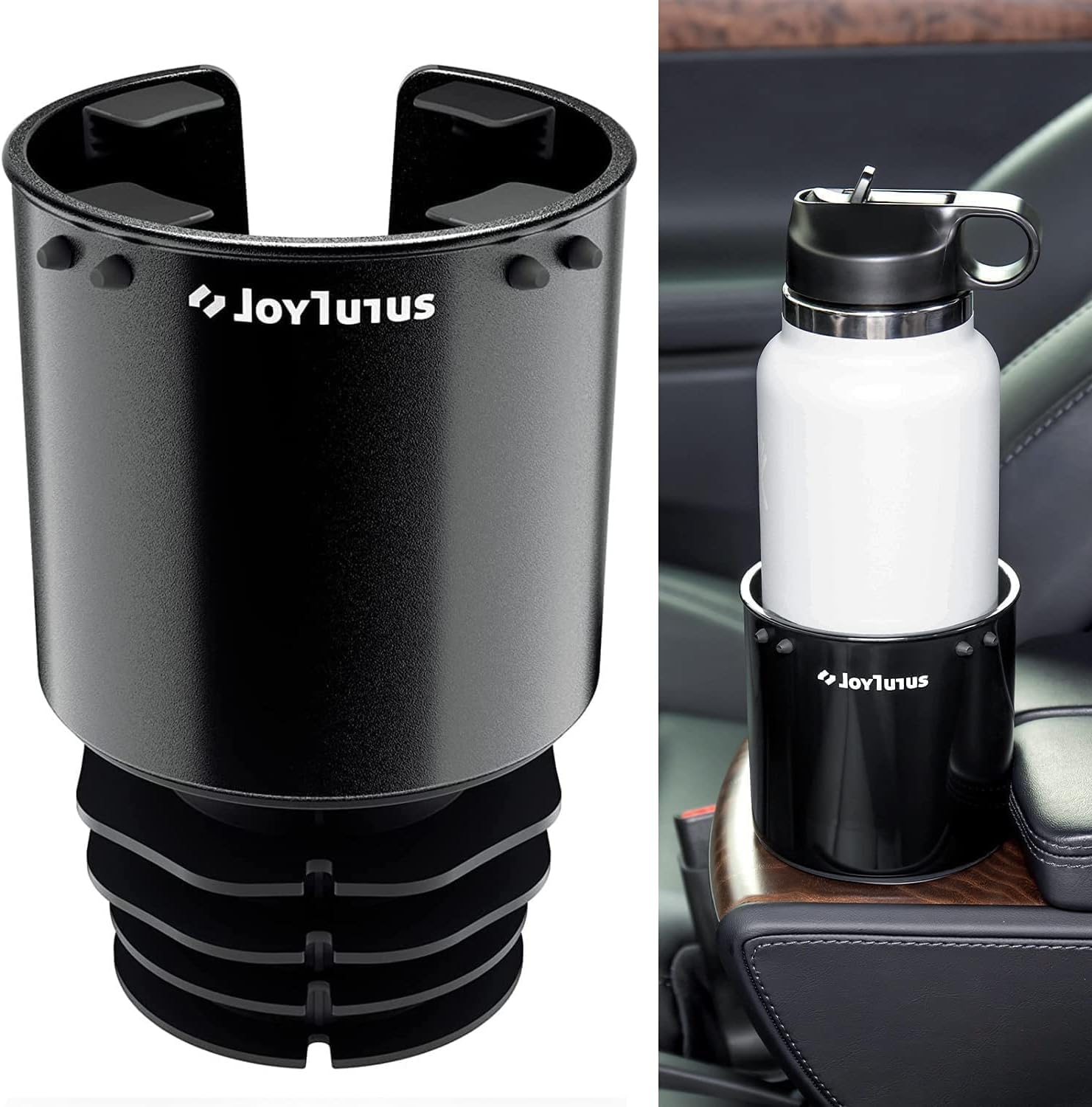 Joytutus Large Stable Cup Holder Expander For Yeti, Hydro Flask, Nalgene, Hold 18-40 Oz Bottles And Mugs, Car Cup Holder Adapter