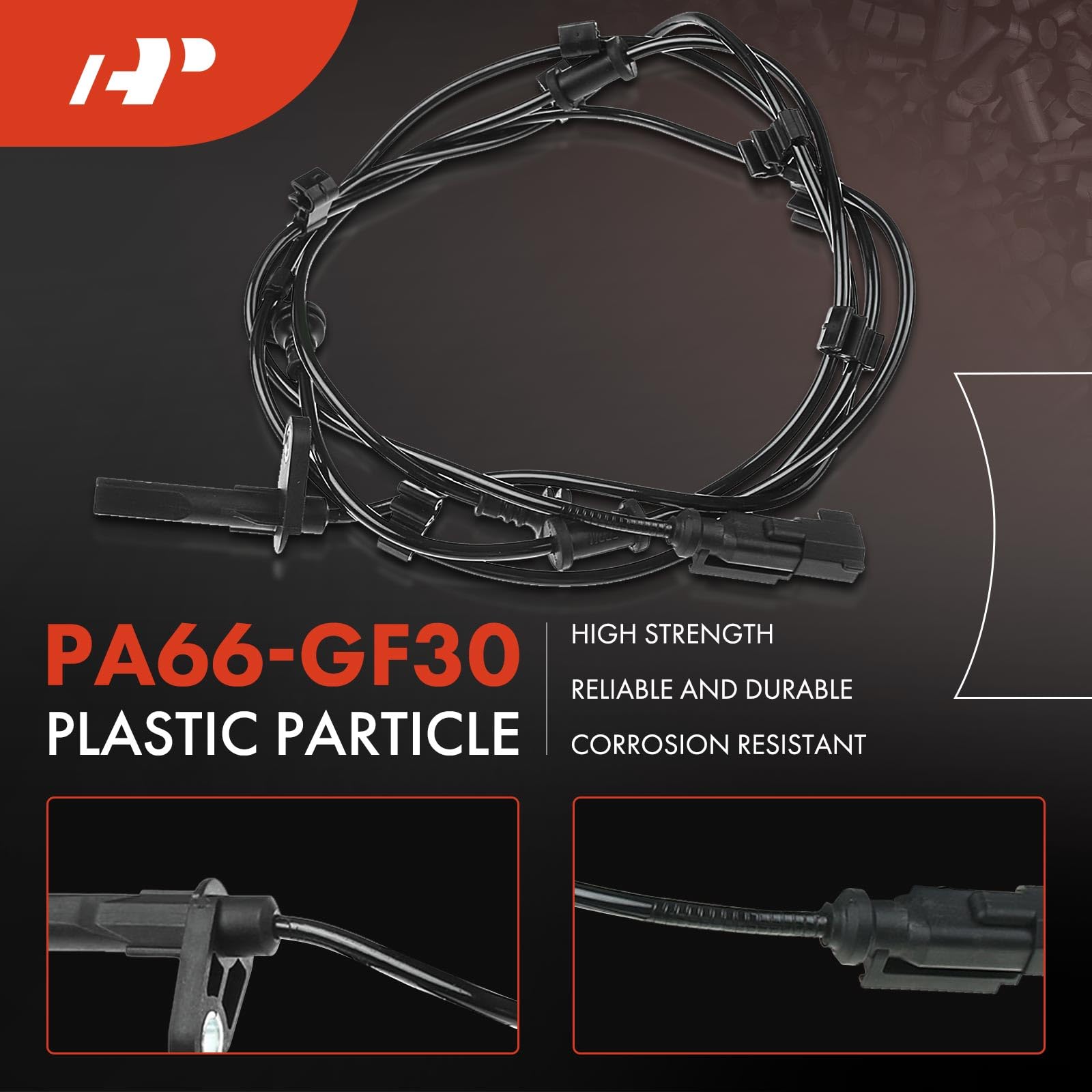 A-Premium Rear Right ABS Wheel Speed Sensor - Compatible with Ram Models - 2500 2014-2022, 3500 2015-2022 - Rear Passenger Side,