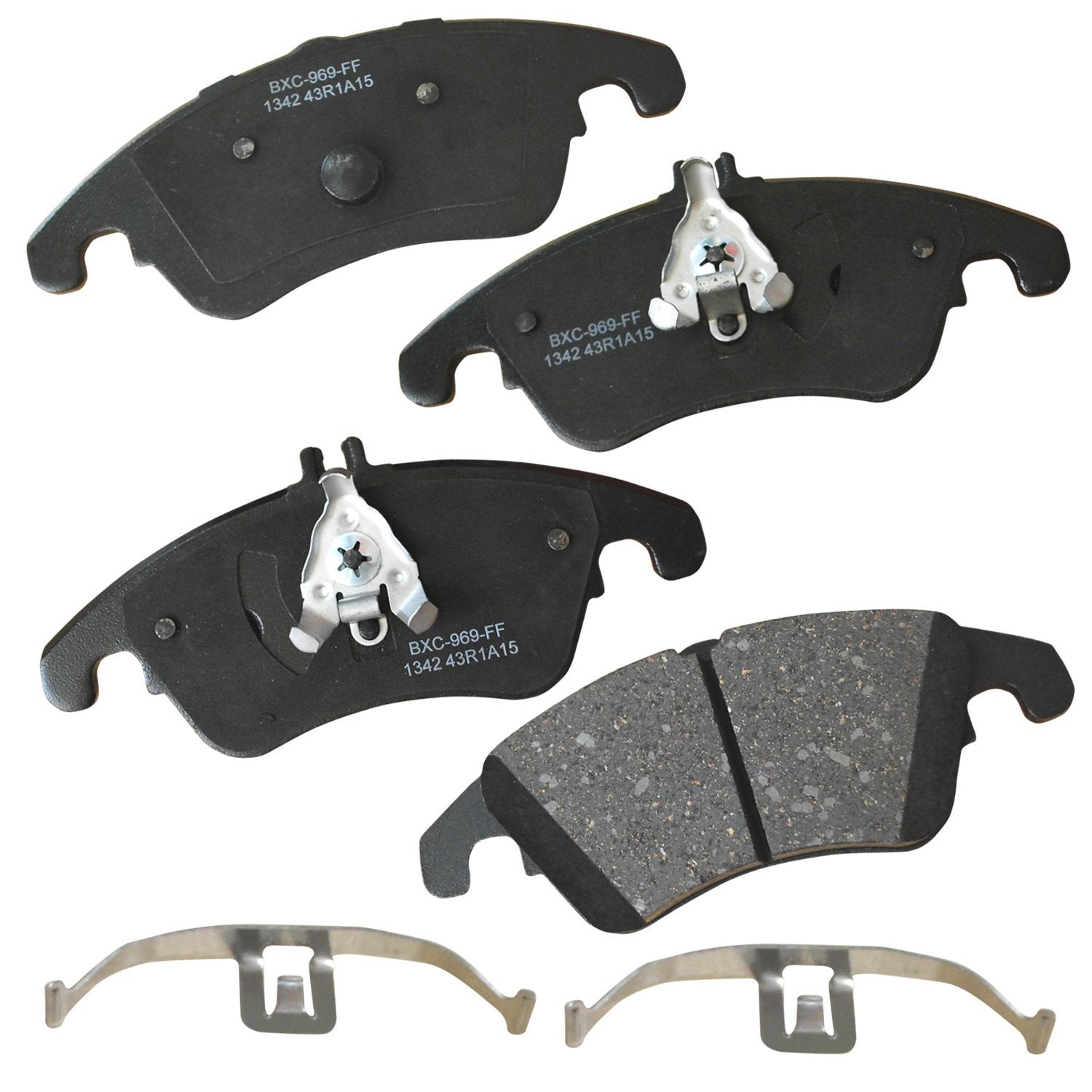 Bendix Premium Sbc1342 Ceramic Front Brake Pads For Select Models Mercedes-Benz C250,C280,C300,C350,Cls350,Cls400,E200,E250,E300