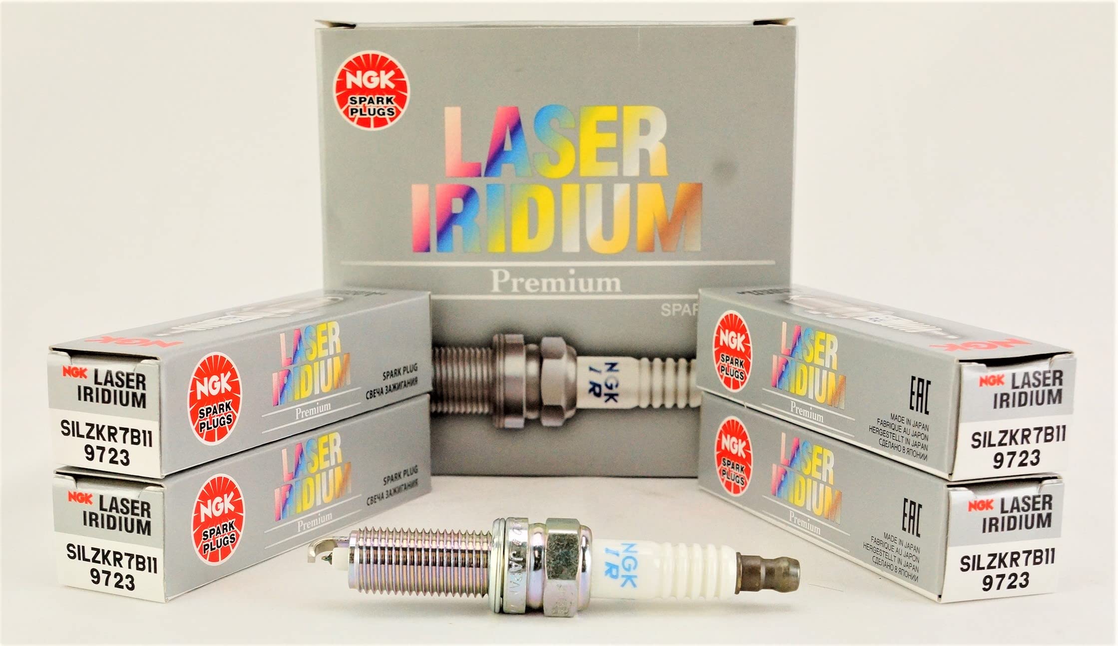 NGK (9723) SILZKR7B11 Laser Iridium Spark Plug - Pack of 4-New