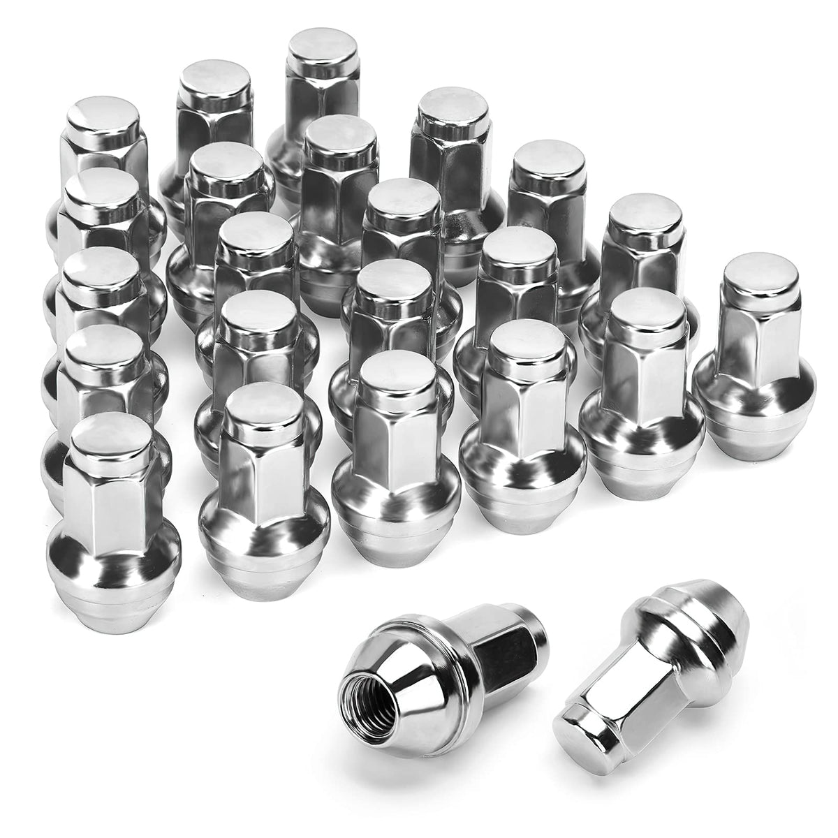 Dynofit 24Pcs 14X2 Oem/Stock Lug Nuts For 2000-2014 F-150/2000-2014 Expedition Lincoln Navigator, M14-2.0 One-Piece Design Durab