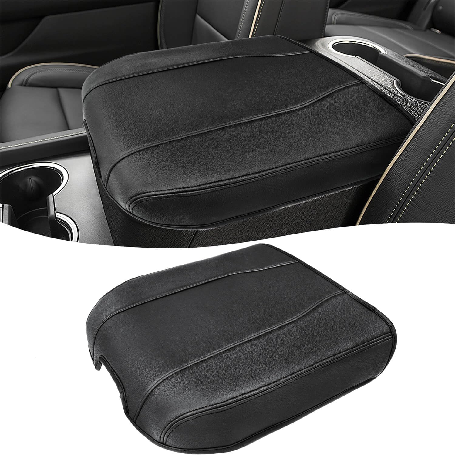 Center Console Armrest Cover For Gmc Sierra & Chevy Silverado 2019-2025, Tahoe & Yukon & Suburban 2021-2025, Floor Console Bucke